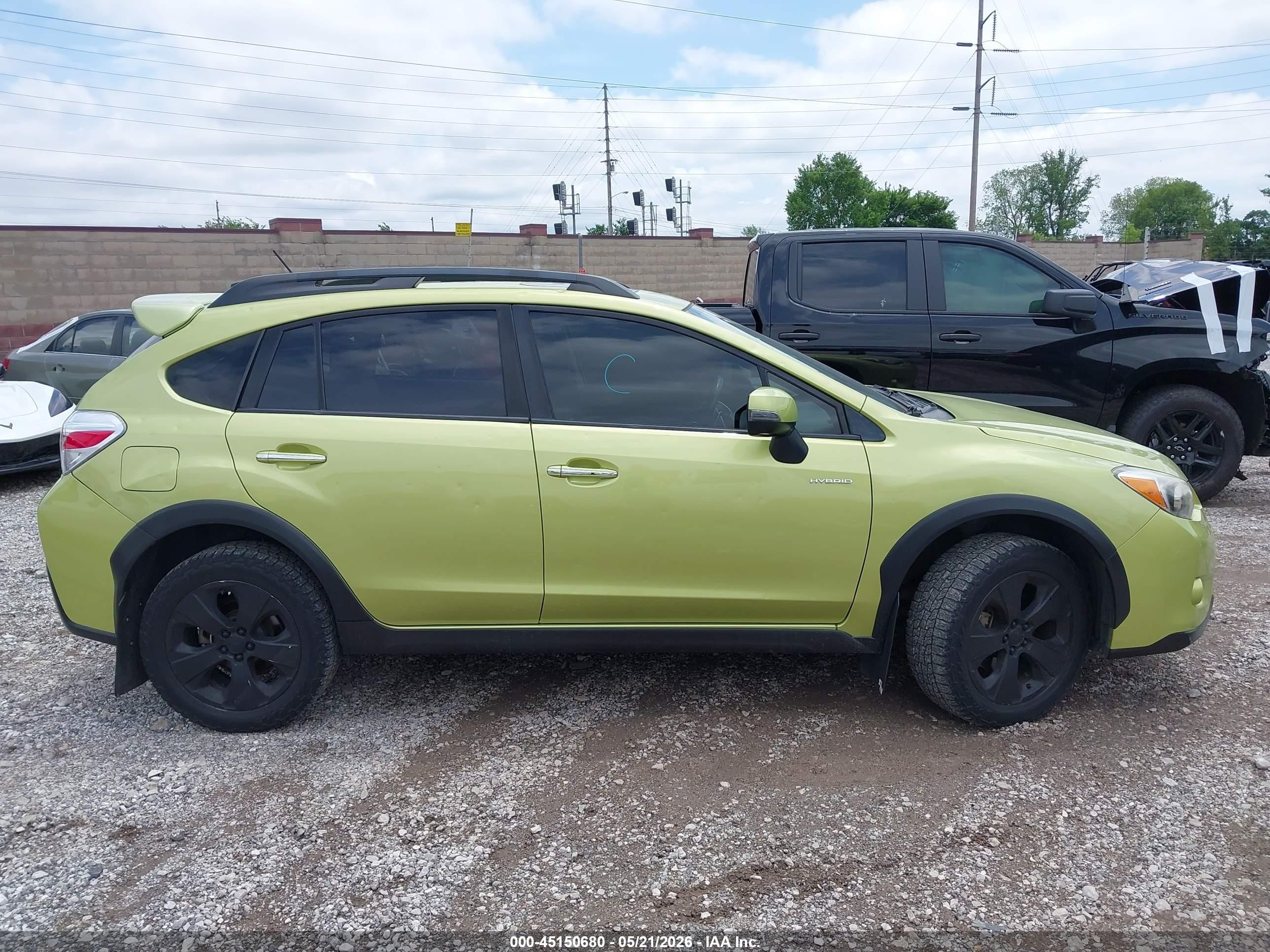 2014 Subaru Xv Crosstrek Hybrid 2.0i Touring Green vin: JF2GPBKC3EH306102
