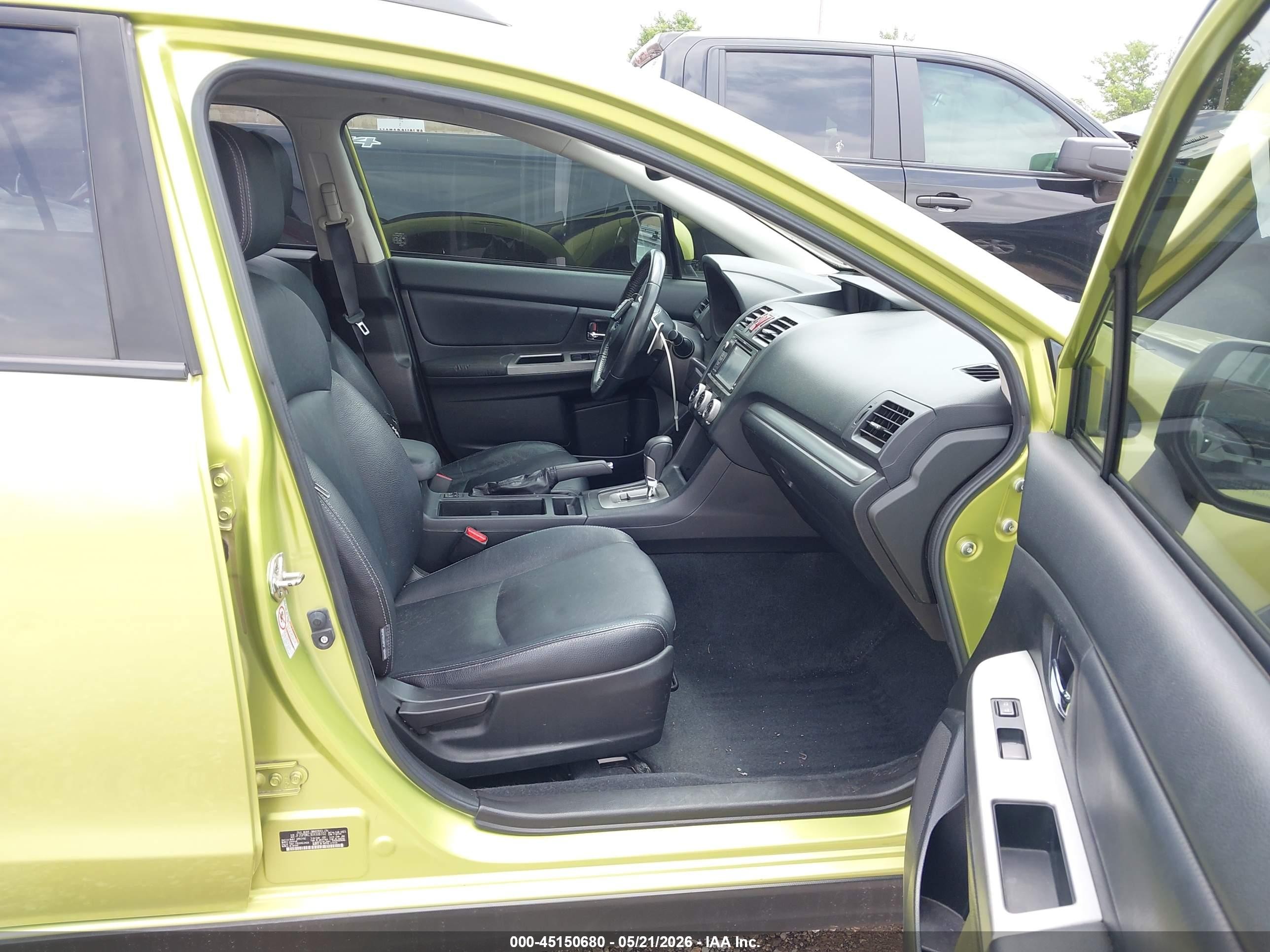 2014 Subaru Xv Crosstrek Hybrid 2.0i Touring Green vin: JF2GPBKC3EH306102