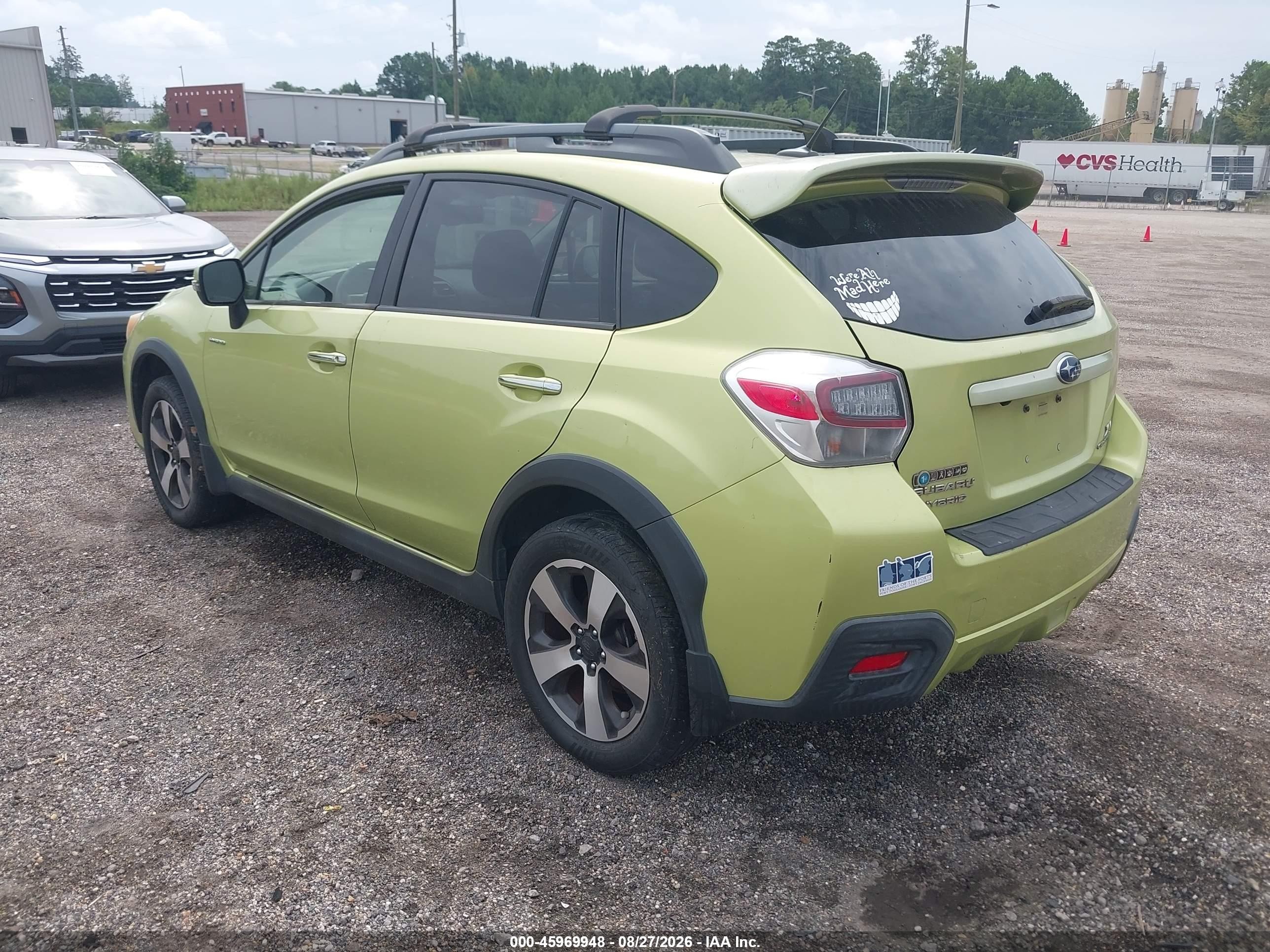 2014 Subaru Xv Crosstrek Hybrid 2.0i Touring Green vin: JF2GPBKC4EH221964