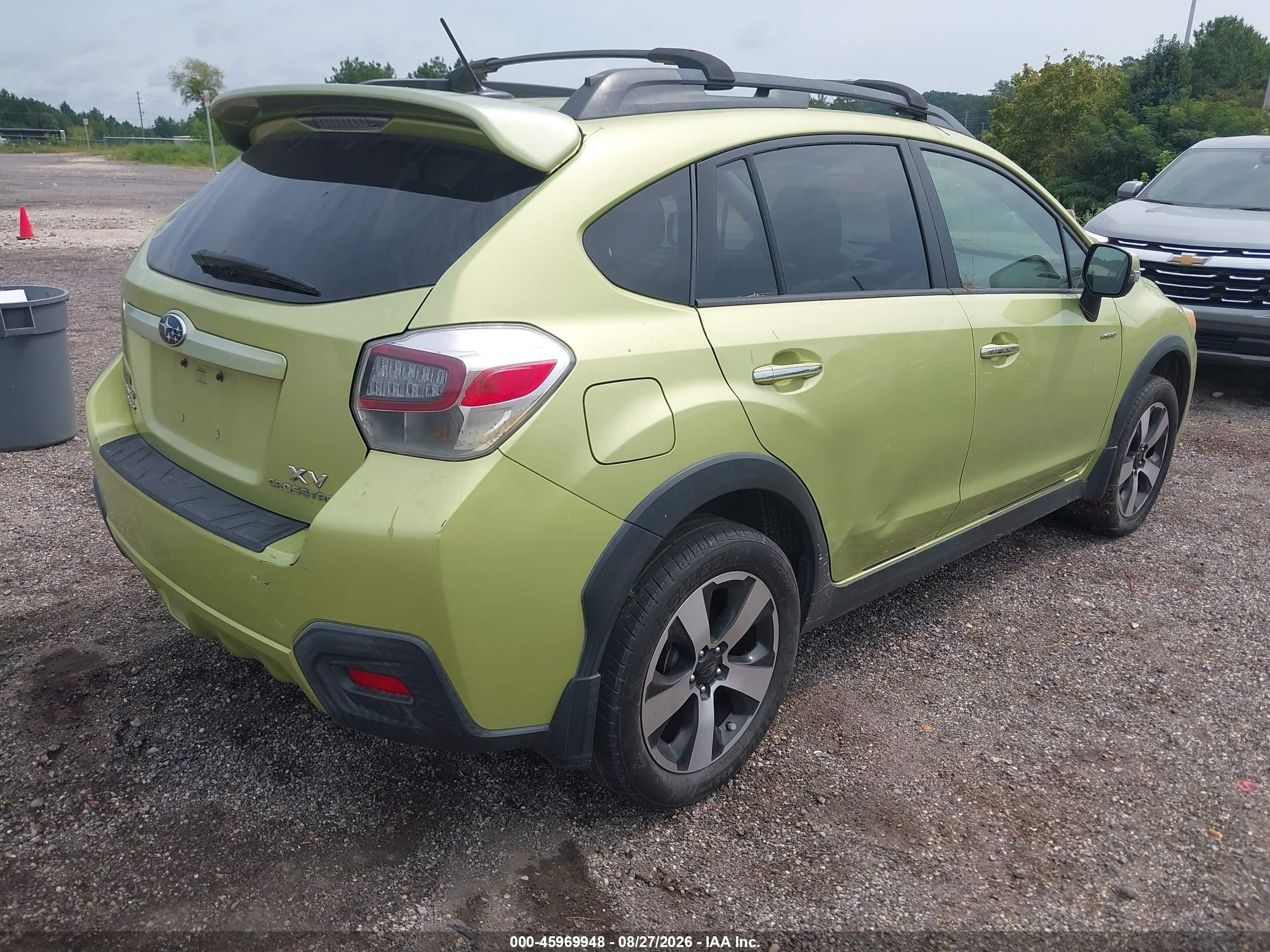 2014 Subaru Xv Crosstrek Hybrid 2.0i Touring Green vin: JF2GPBKC4EH221964