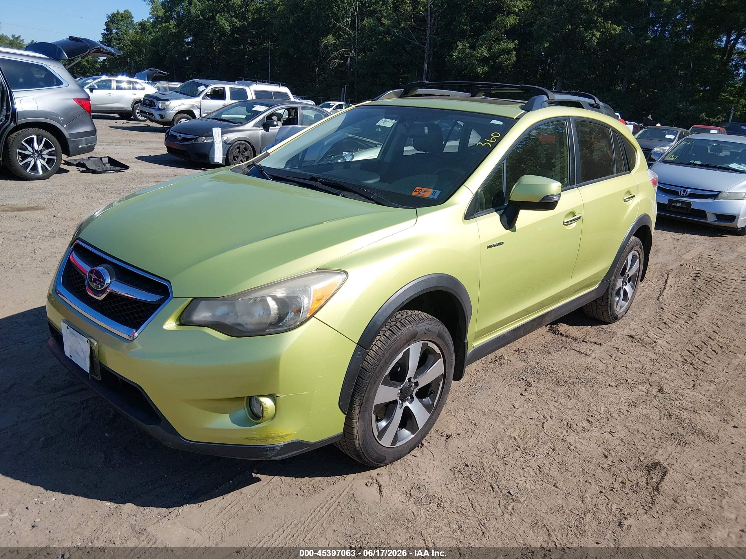 2014 Subaru Xv Crosstrek Hybrid 2.0i Touring Green vin: JF2GPBKC4EH239722