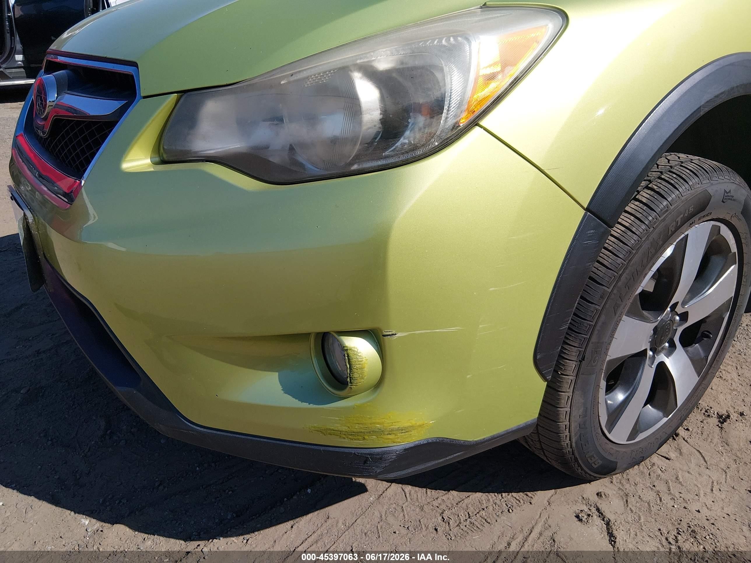 2014 Subaru Xv Crosstrek Hybrid 2.0i Touring Green vin: JF2GPBKC4EH239722
