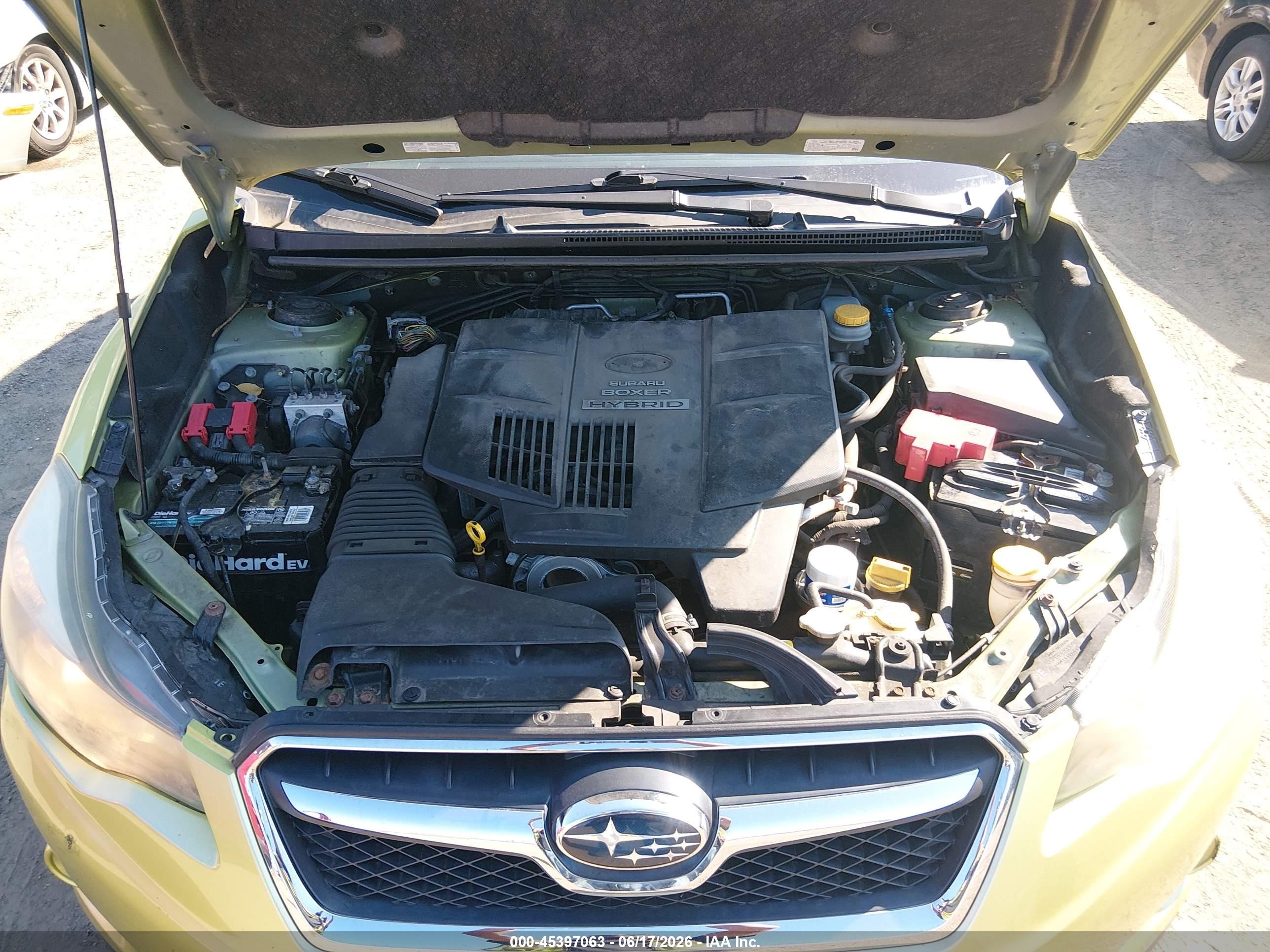 2014 Subaru Xv Crosstrek Hybrid 2.0i Touring Green vin: JF2GPBKC4EH239722