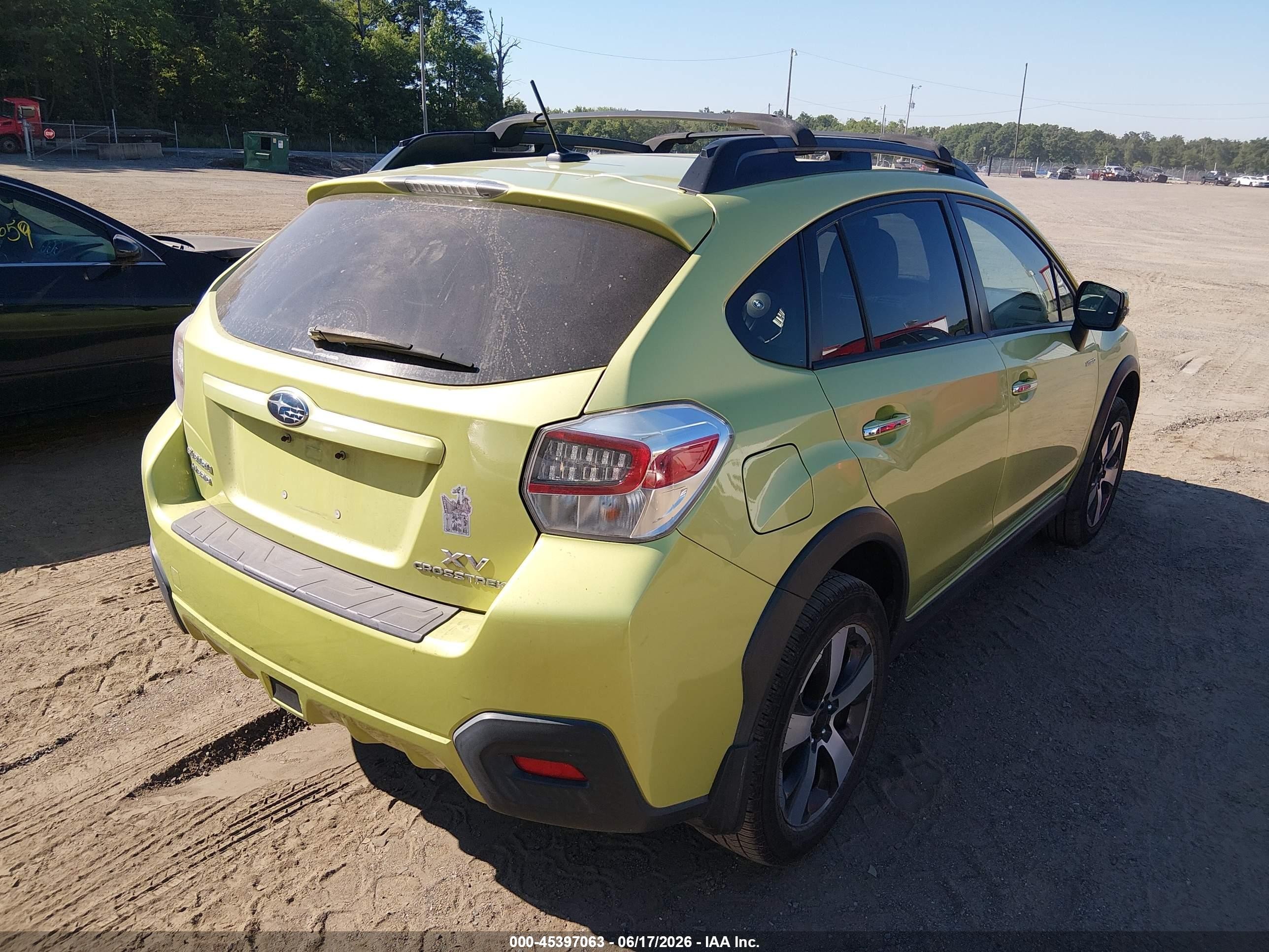 2014 Subaru Xv Crosstrek Hybrid 2.0i Touring Green vin: JF2GPBKC4EH239722