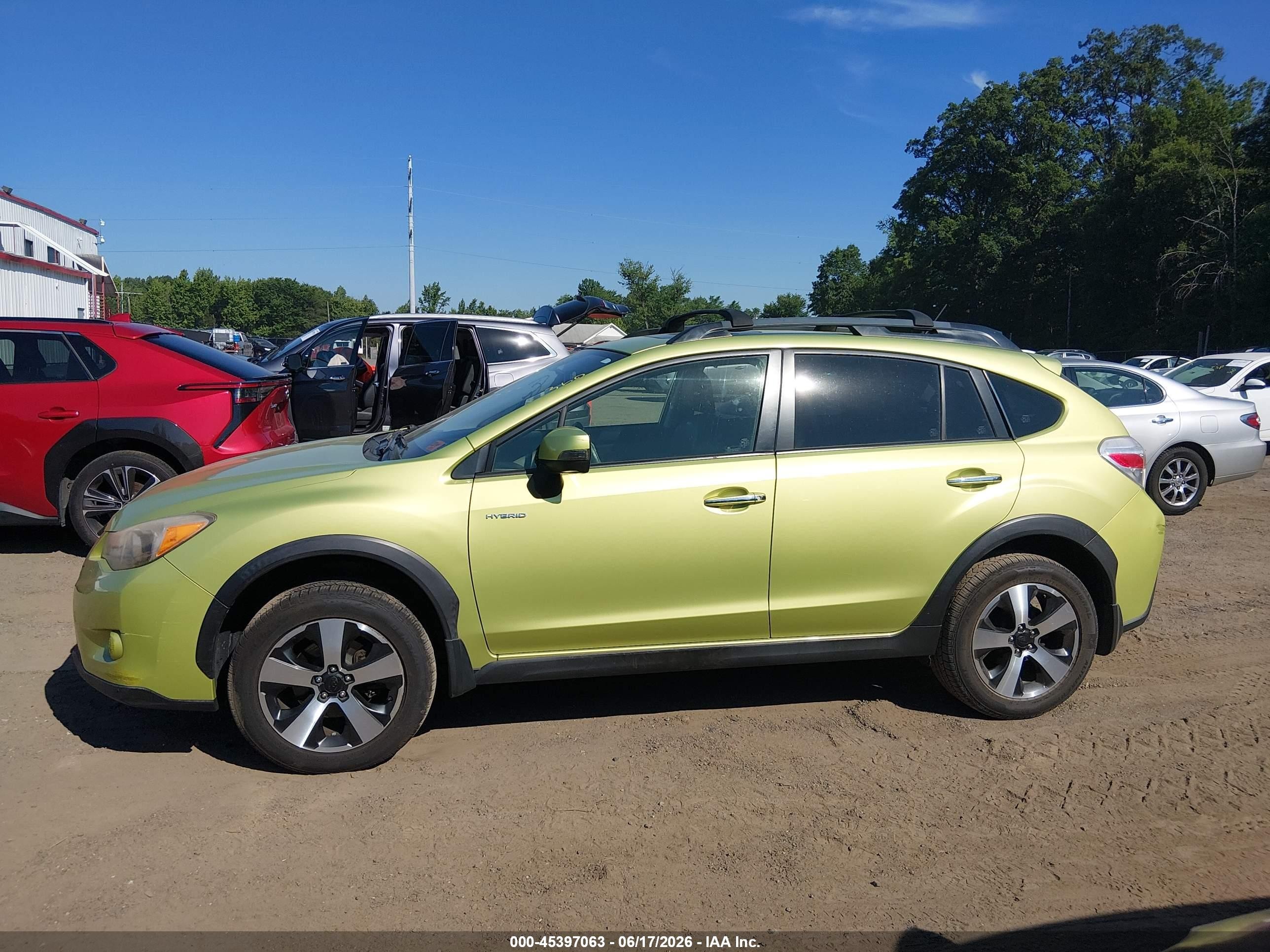 2014 Subaru Xv Crosstrek Hybrid 2.0i Touring Green vin: JF2GPBKC4EH239722