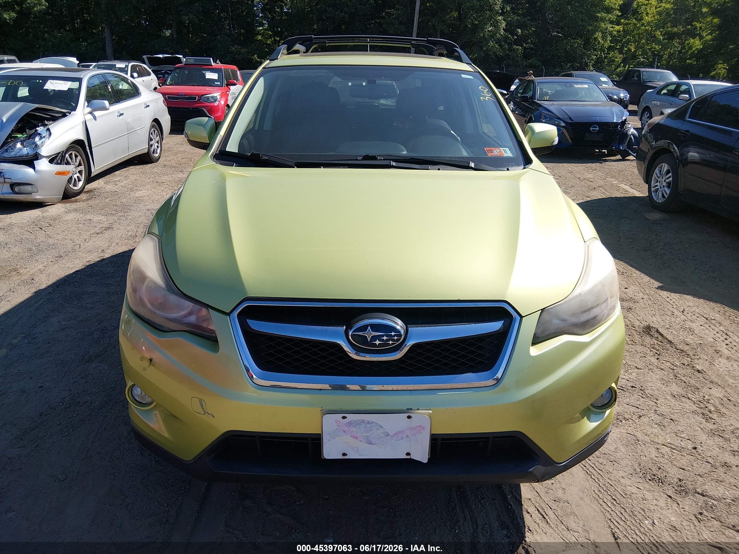 2014 Subaru Xv Crosstrek Hybrid 2.0i Touring Green vin: JF2GPBKC4EH239722