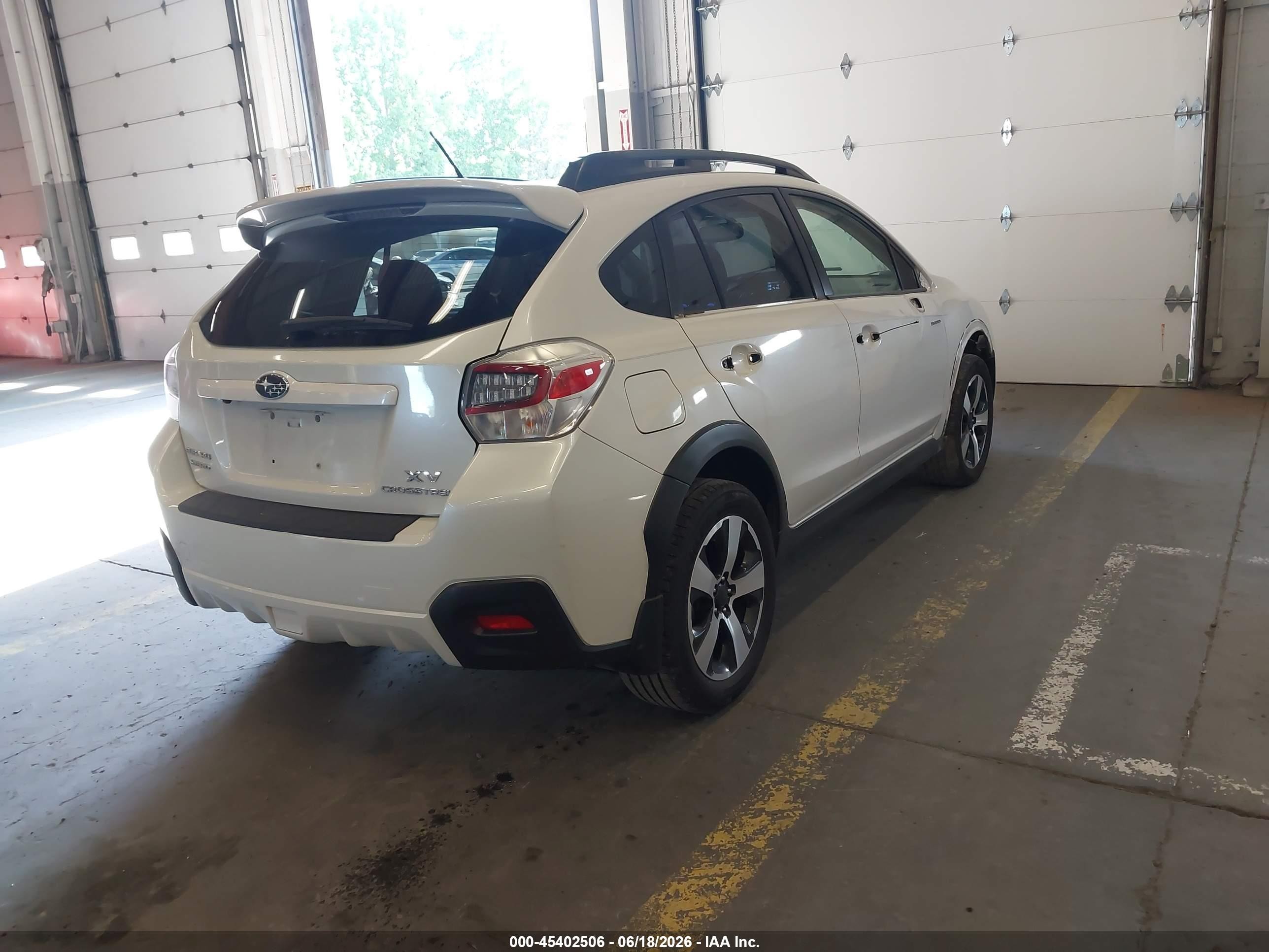 2014 Subaru Xv Crosstrek Hybrid 2.0i Touring White vin: JF2GPBKC5EH227000