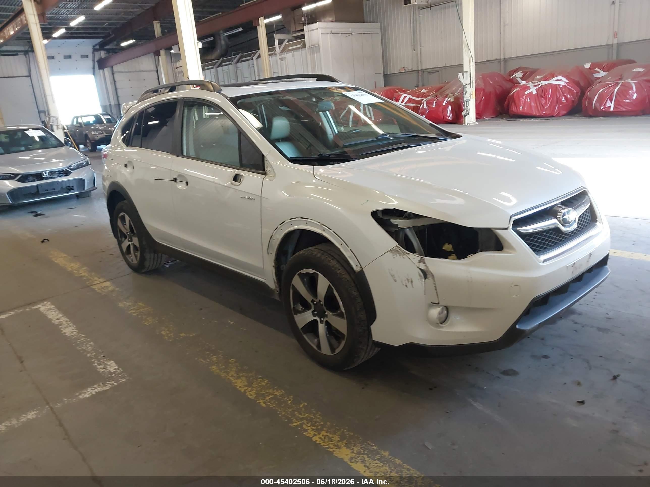 2014 Subaru Xv Crosstrek Hybrid 2.0i Touring White vin: JF2GPBKC5EH227000