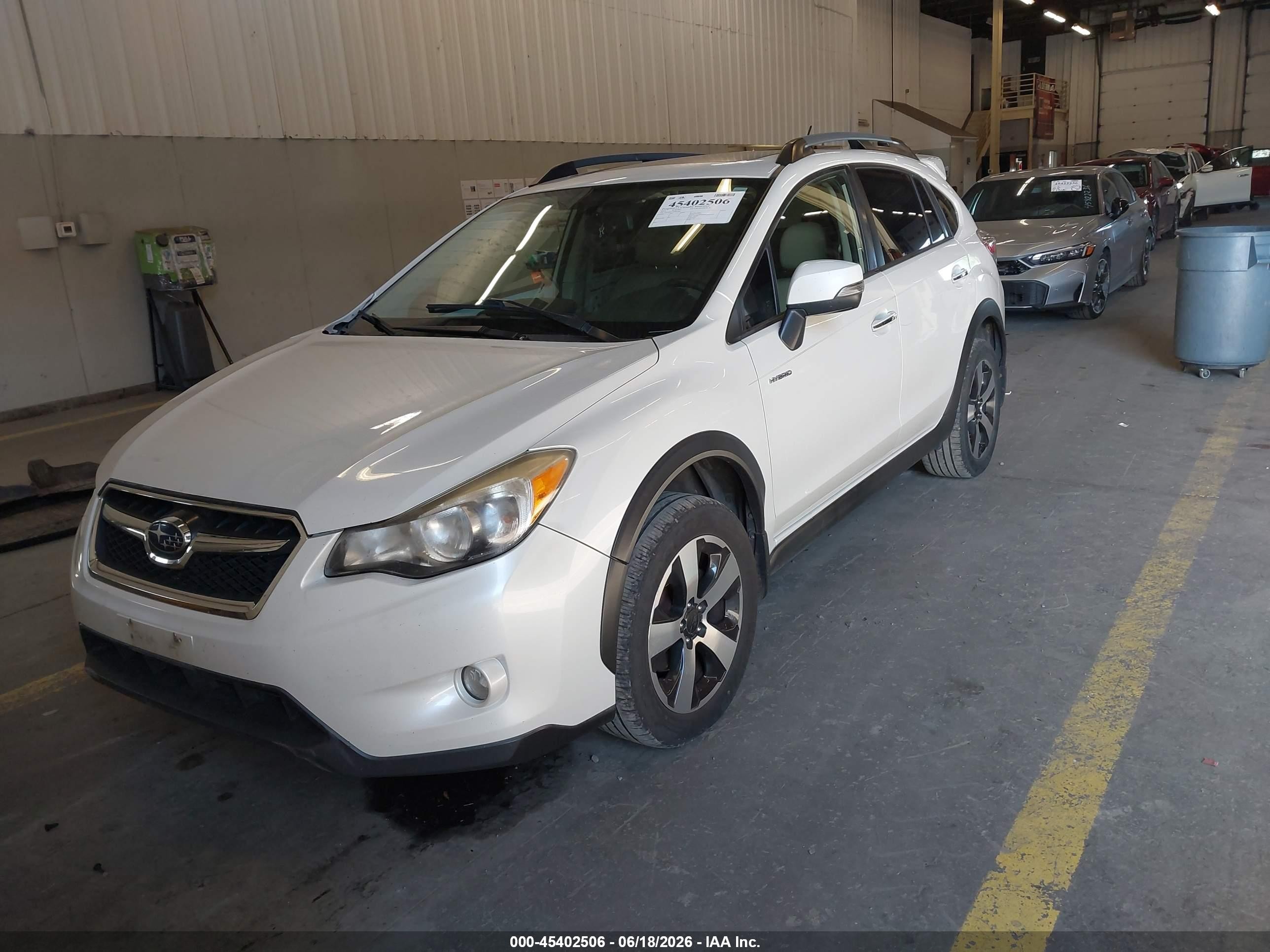 2014 Subaru Xv Crosstrek Hybrid 2.0i Touring White vin: JF2GPBKC5EH227000