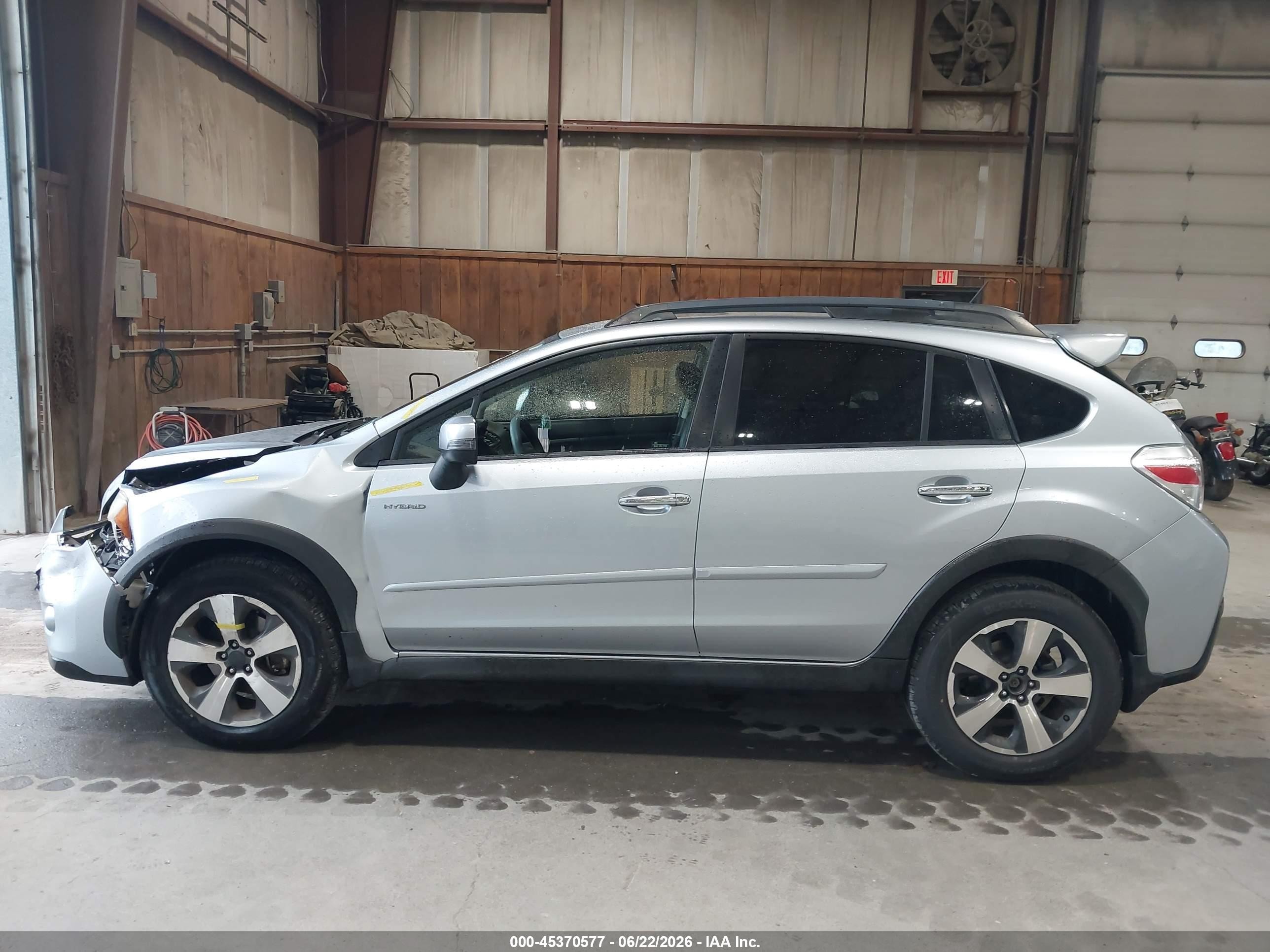 2014 Subaru Xv Crosstrek Hybrid 2.0i Touring Gray vin: JF2GPBKC6EH223148