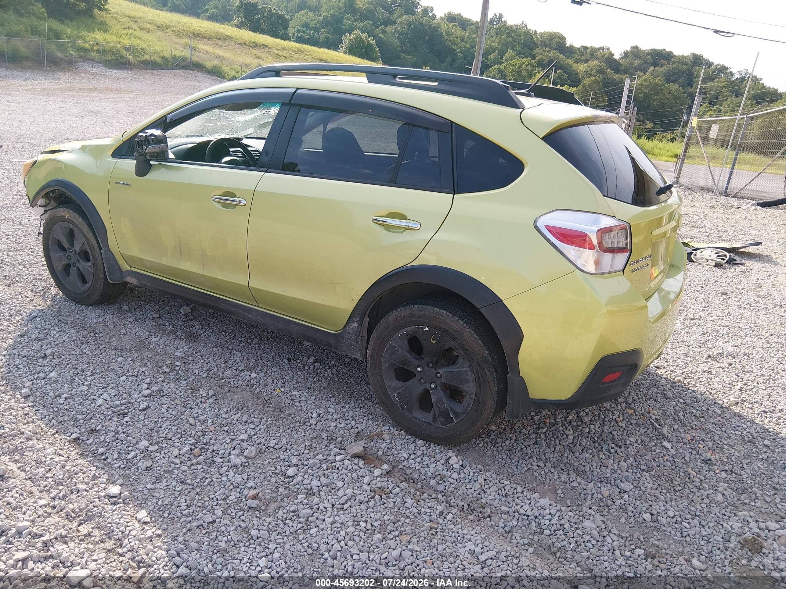 2014 Subaru Xv Crosstrek Hybrid 2.0i Touring Green vin: JF2GPBKC6EH223229