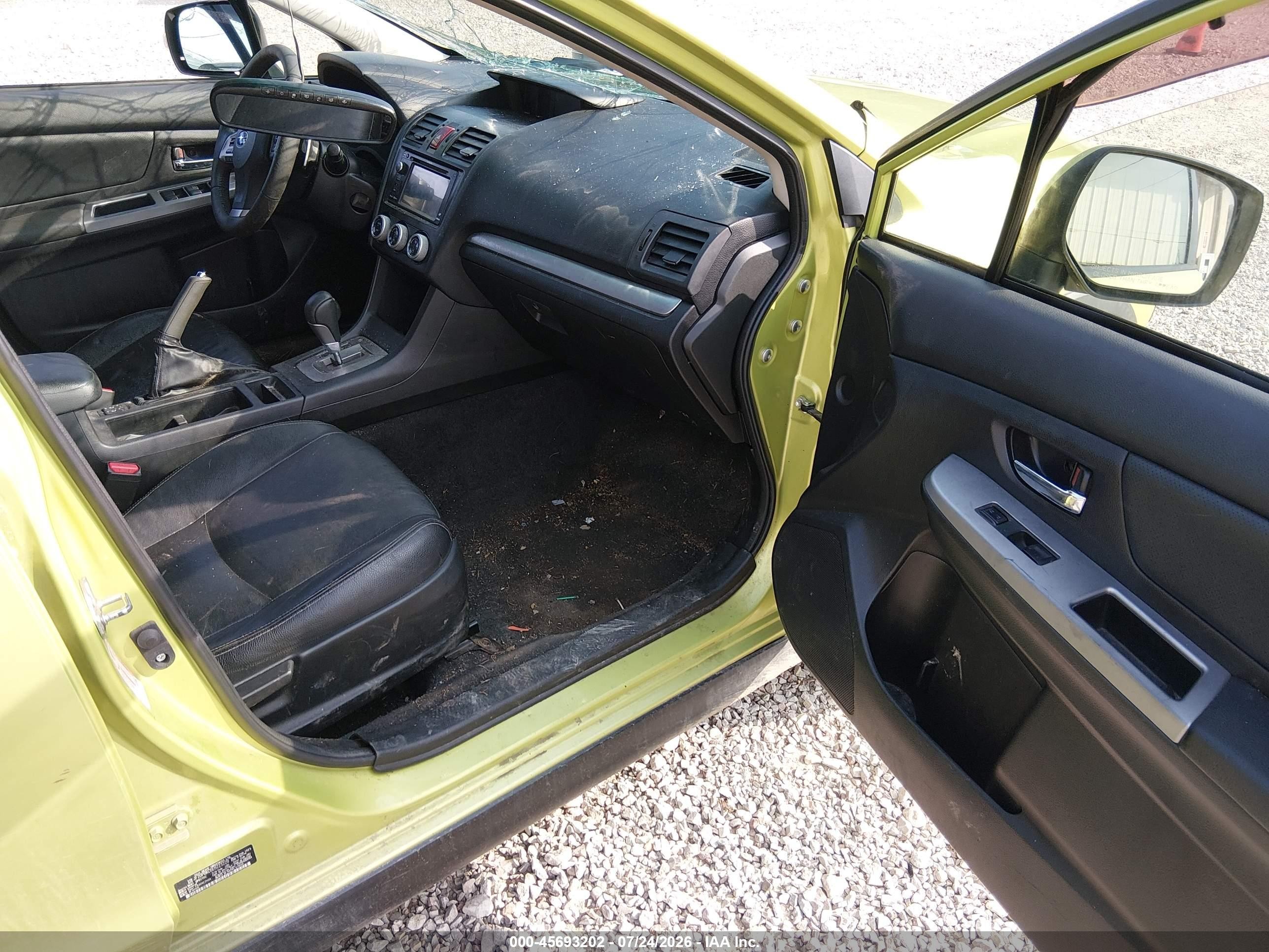 2014 Subaru Xv Crosstrek Hybrid 2.0i Touring Green vin: JF2GPBKC6EH223229