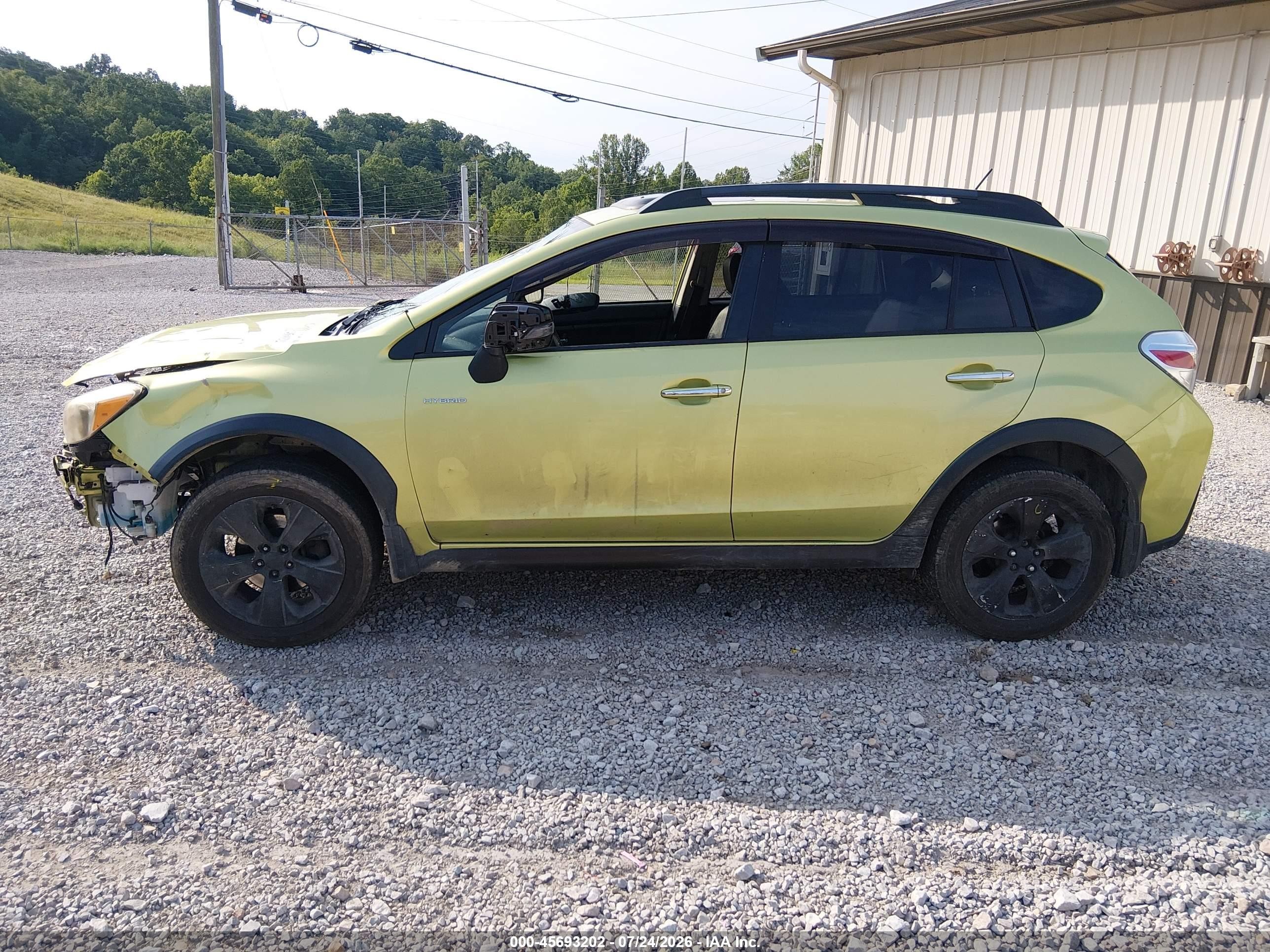 2014 Subaru Xv Crosstrek Hybrid 2.0i Touring Green vin: JF2GPBKC6EH223229