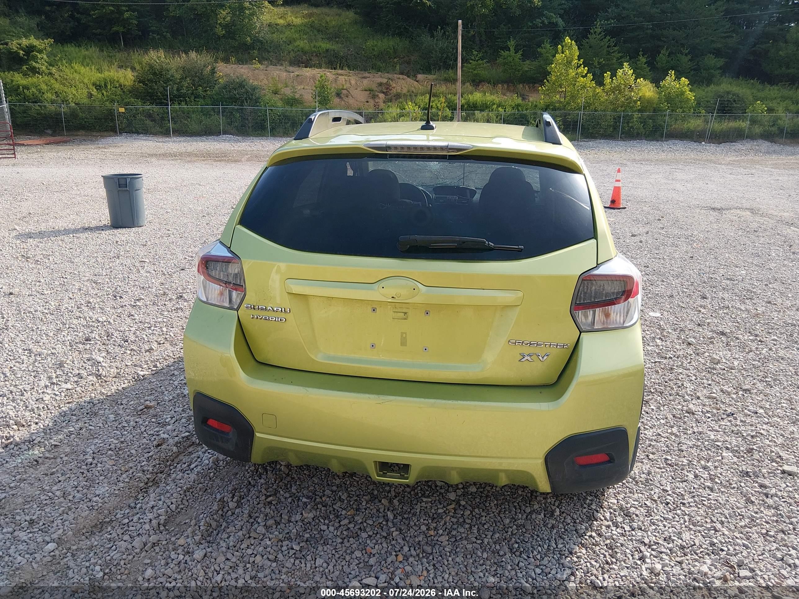 2014 Subaru Xv Crosstrek Hybrid 2.0i Touring Green vin: JF2GPBKC6EH223229