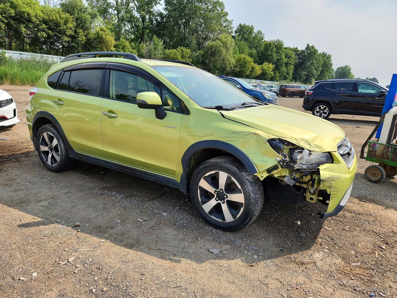2014 Subaru Xv Crosstrek 2.0i Hybrid Touring Green vin: JF2GPBKC6EH241245