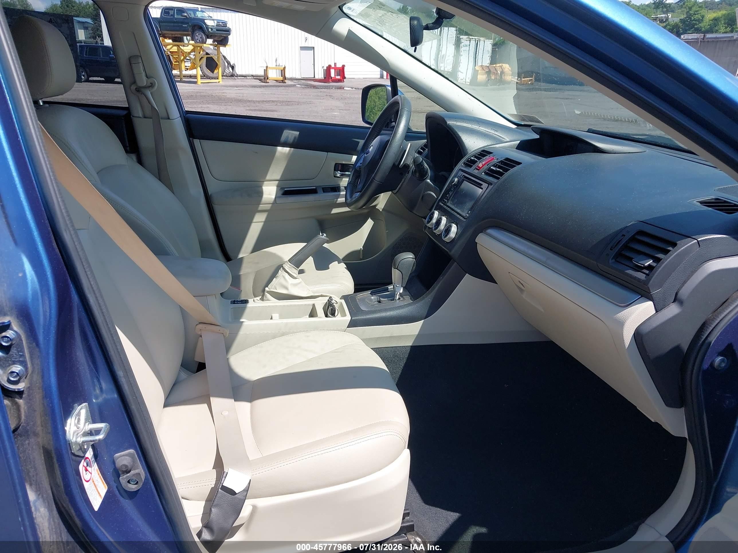 2014 Subaru Xv Crosstrek Hybrid 2.0i Touring Blue vin: JF2GPBKC6EH323797