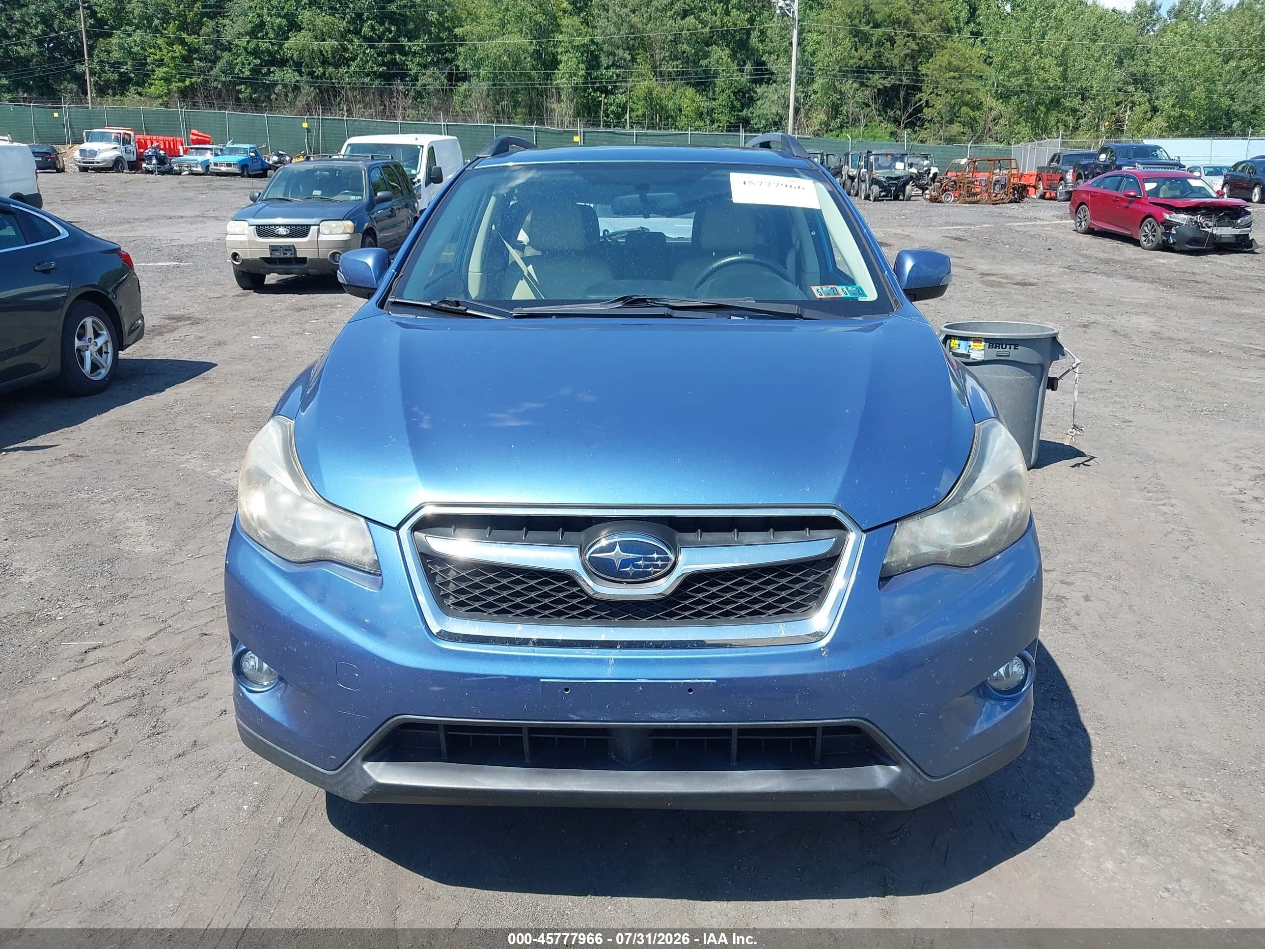 2014 Subaru Xv Crosstrek Hybrid 2.0i Touring Blue vin: JF2GPBKC6EH323797