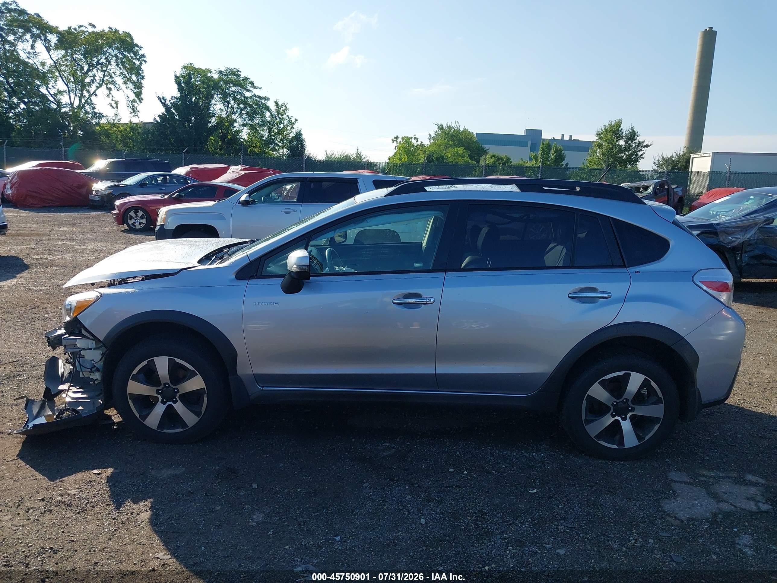 2014 Subaru Xv Crosstrek Hybrid 2.0i Touring Silver vin: JF2GPBKC7EH321623