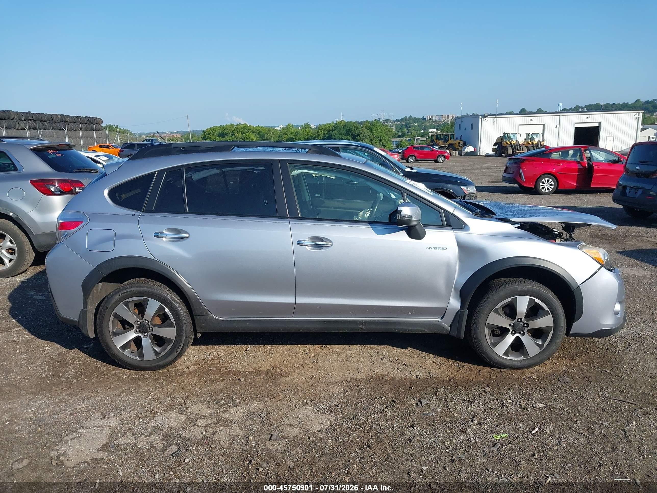 2014 Subaru Xv Crosstrek Hybrid 2.0i Touring Silver vin: JF2GPBKC7EH321623