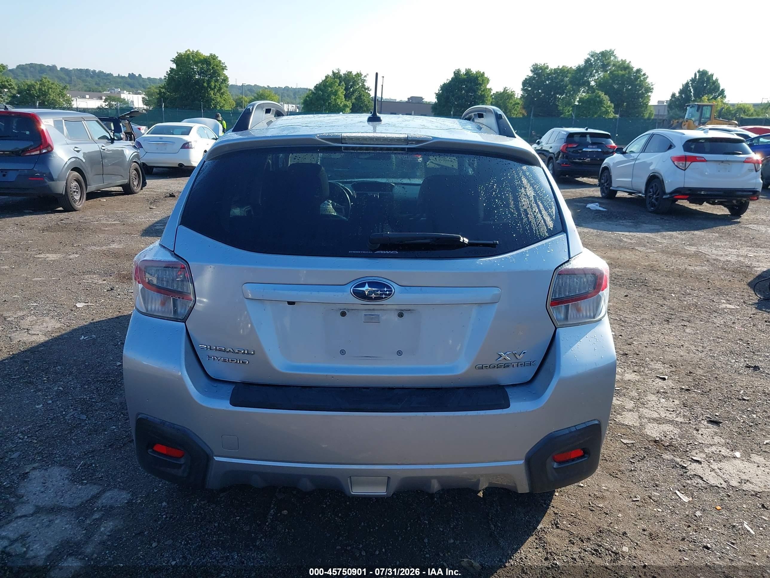 2014 Subaru Xv Crosstrek Hybrid 2.0i Touring Silver vin: JF2GPBKC7EH321623