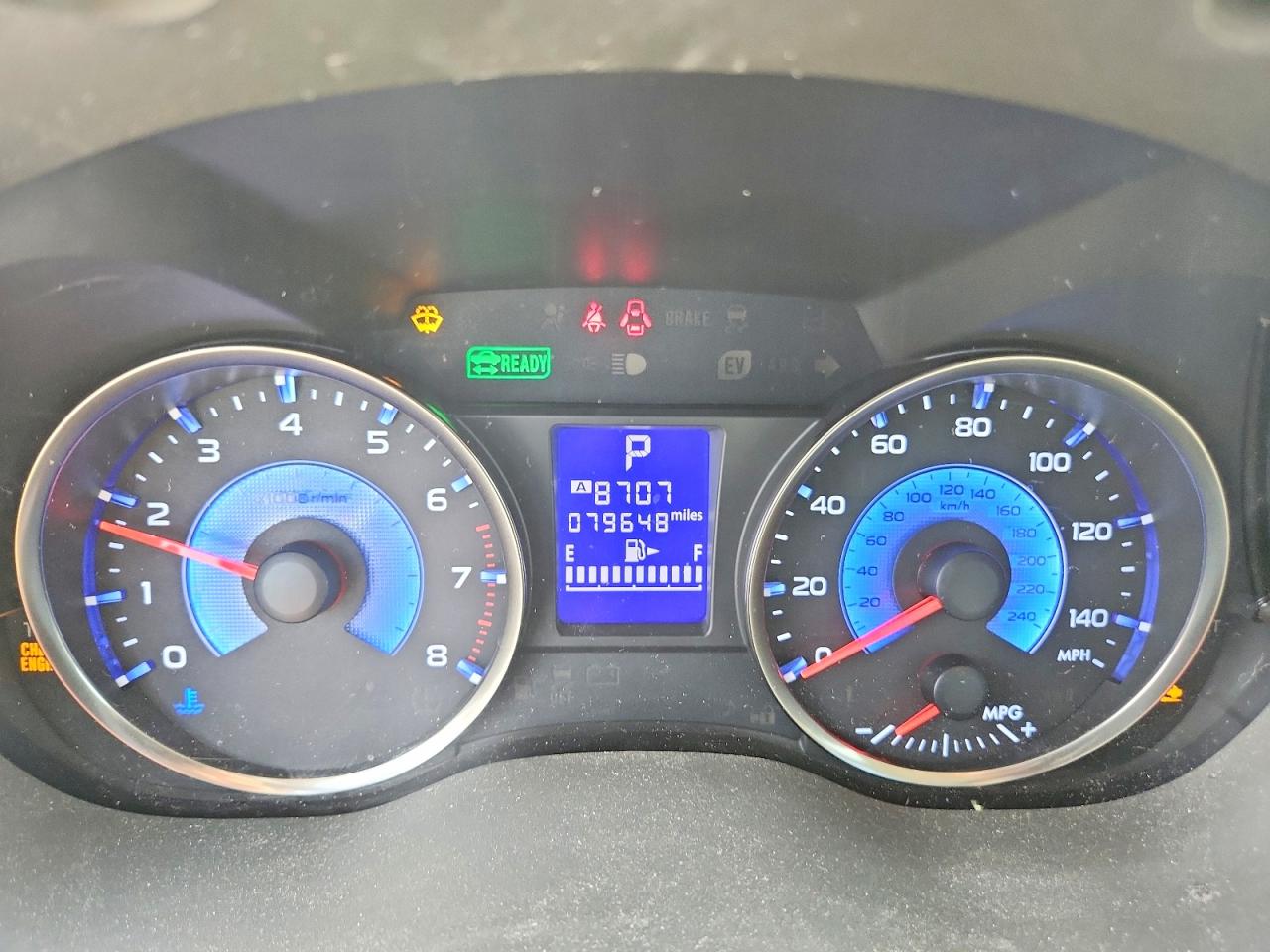2014 Subaru Xv Crosstrek 2.0i Hybrid Touring Blue vin: JF2GPBKC8EH254496