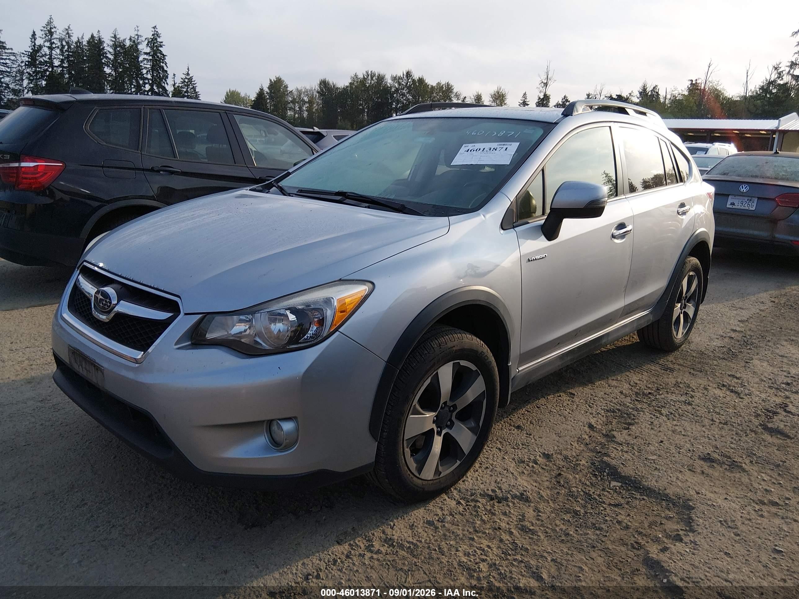 2014 Subaru Xv Crosstrek Hybrid 2.0i Touring Silver vin: JF2GPBKC8EH277793