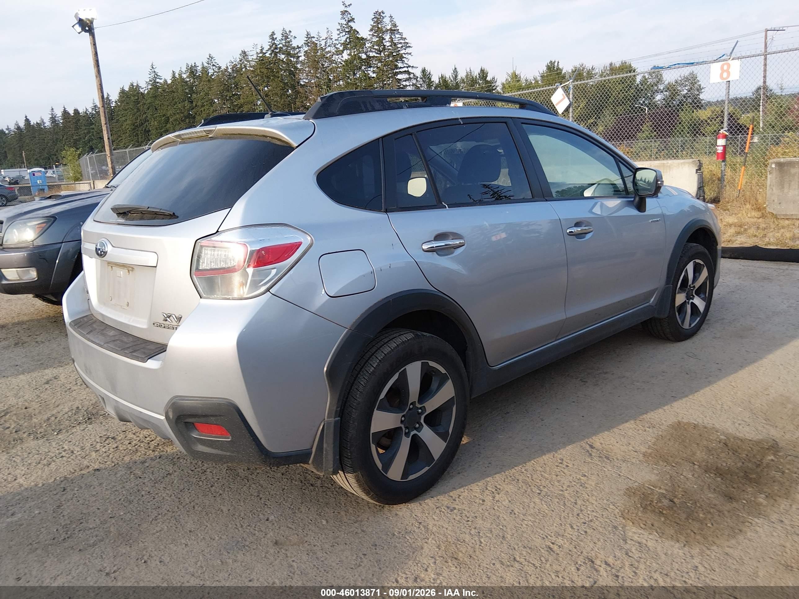 2014 Subaru Xv Crosstrek Hybrid 2.0i Touring Silver vin: JF2GPBKC8EH277793