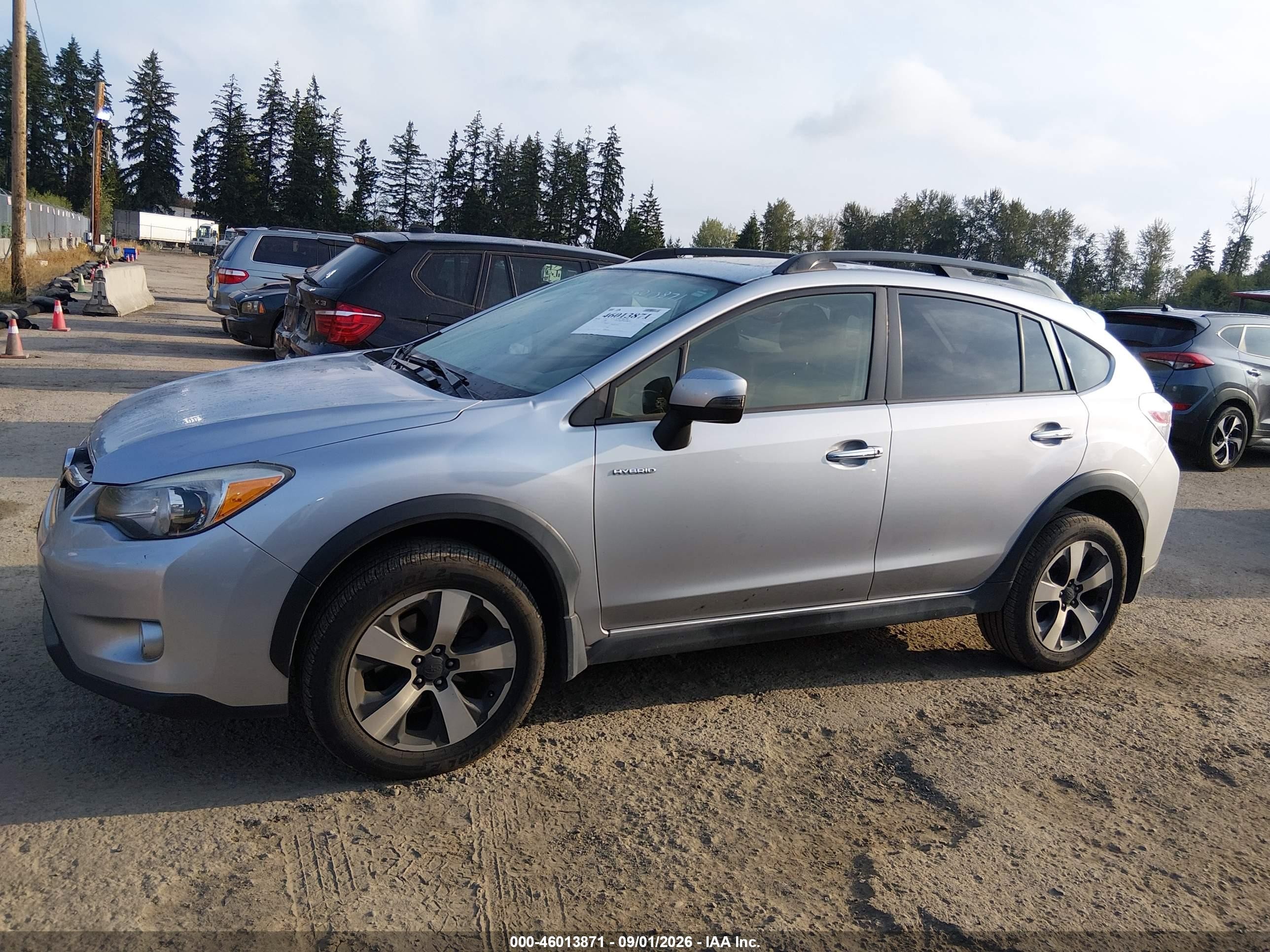 2014 Subaru Xv Crosstrek Hybrid 2.0i Touring Silver vin: JF2GPBKC8EH277793