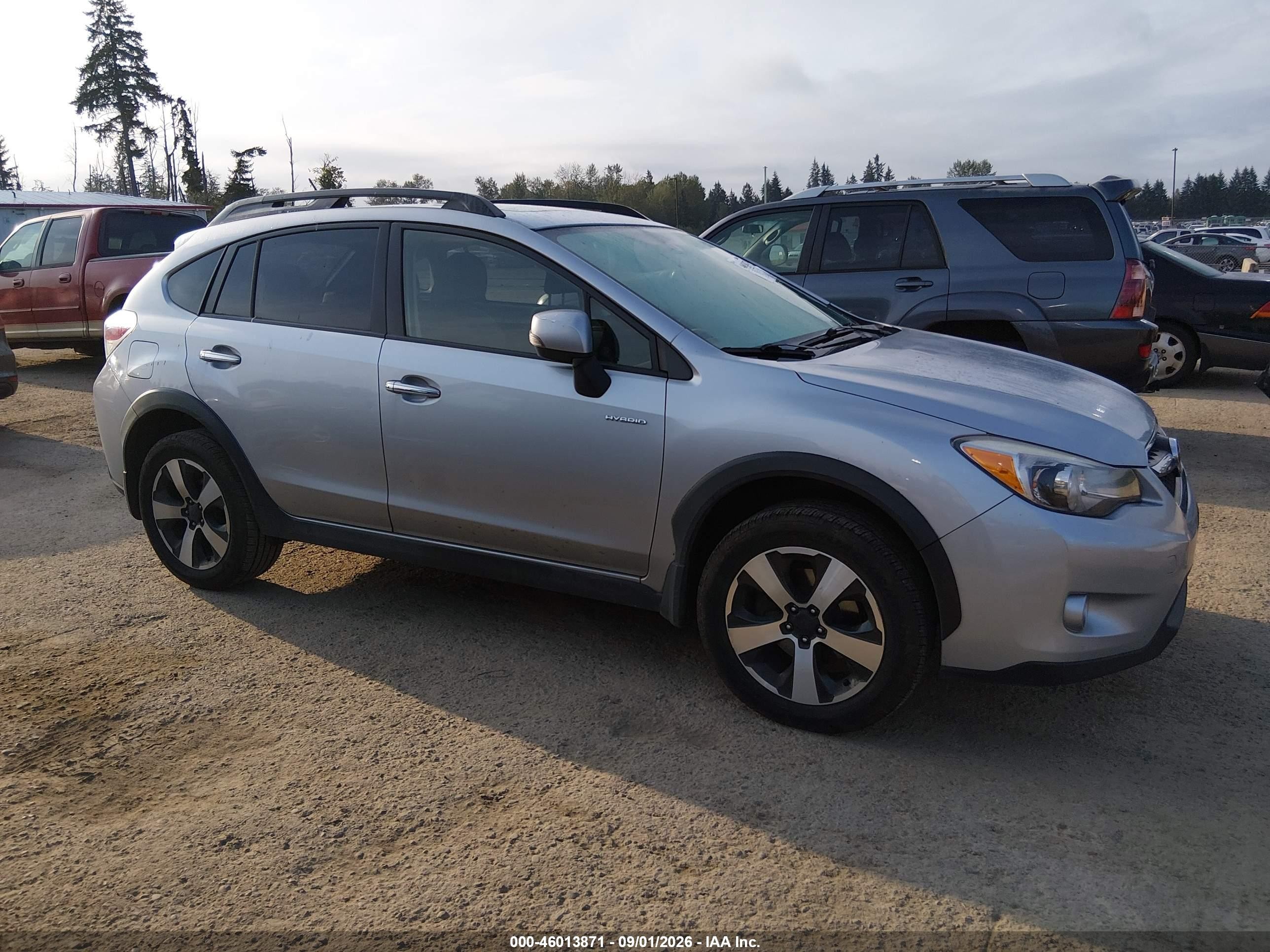 2014 Subaru Xv Crosstrek Hybrid 2.0i Touring Silver vin: JF2GPBKC8EH277793