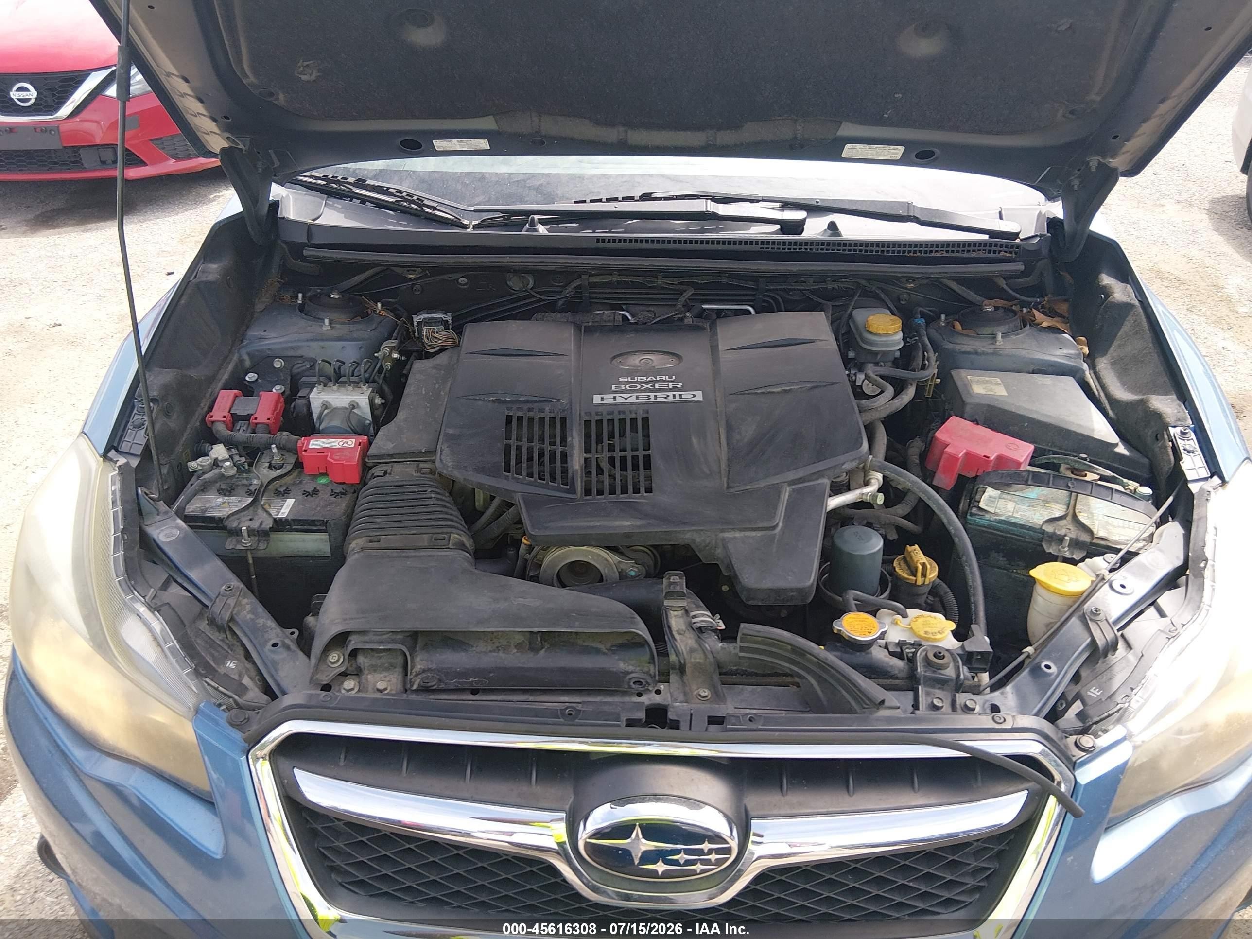 2014 Subaru Xv Crosstrek Hybrid 2.0i Touring Blue vin: JF2GPBKC8EH332615