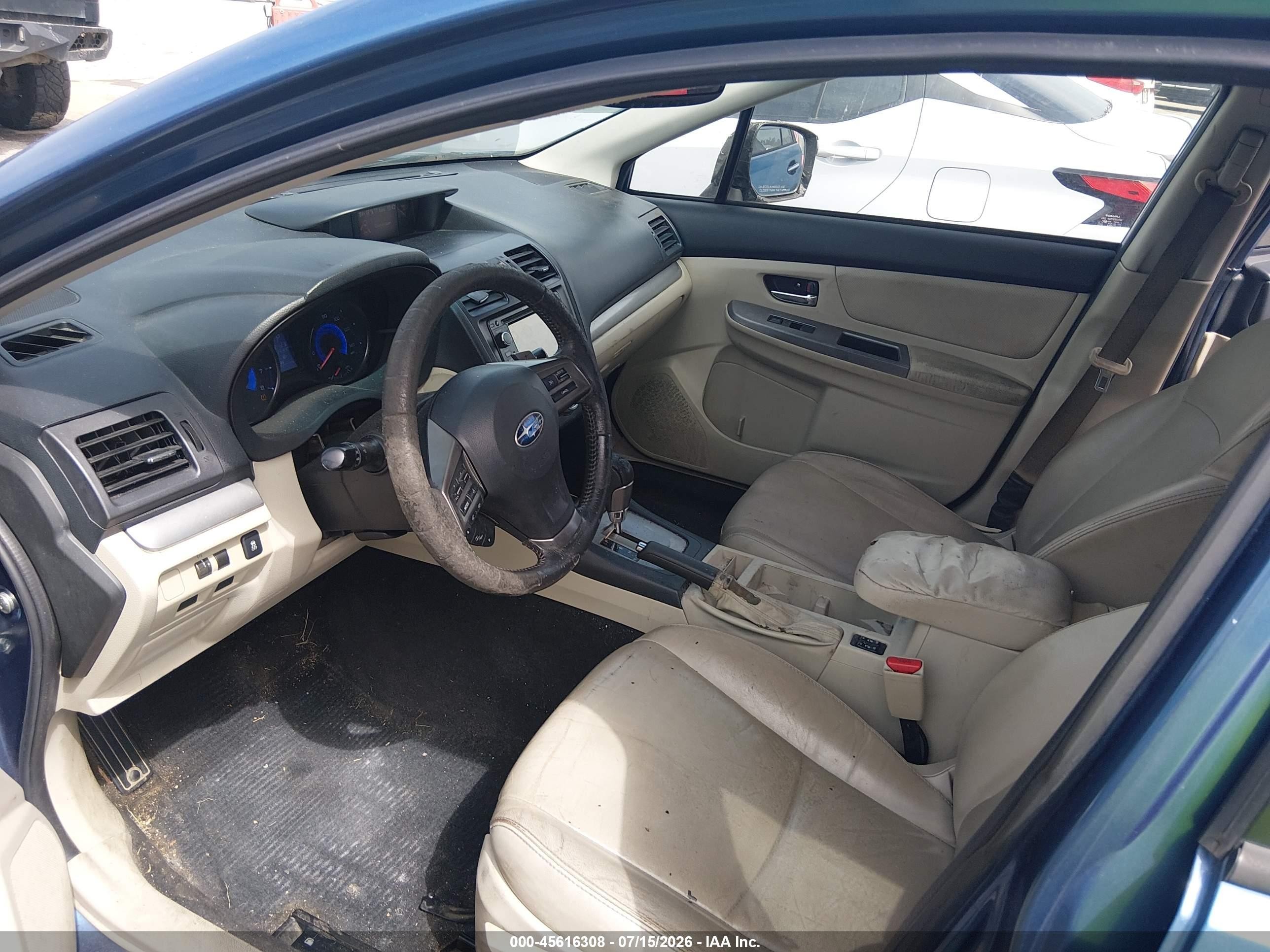2014 Subaru Xv Crosstrek Hybrid 2.0i Touring Blue vin: JF2GPBKC8EH332615