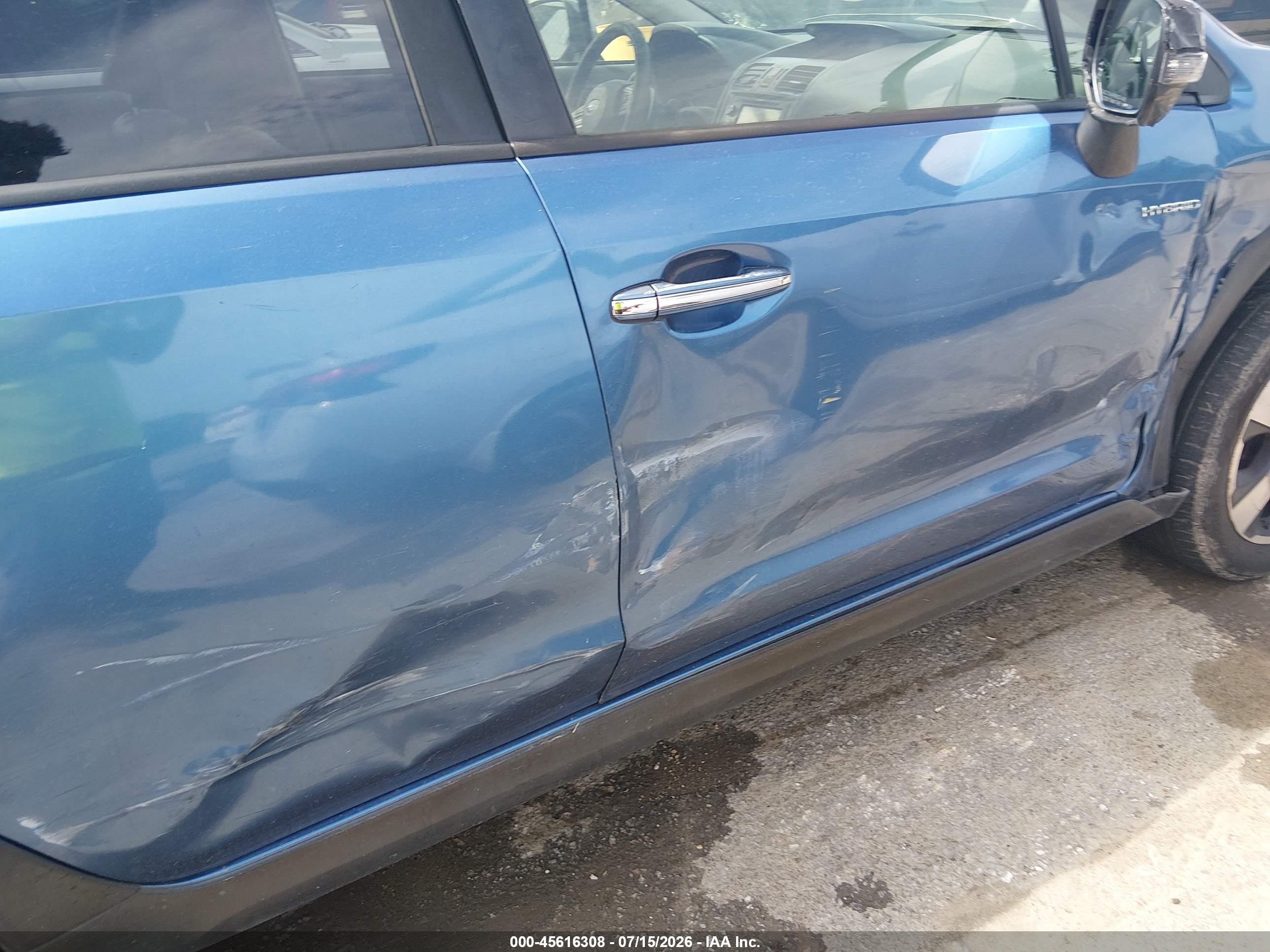 2014 Subaru Xv Crosstrek Hybrid 2.0i Touring Blue vin: JF2GPBKC8EH332615