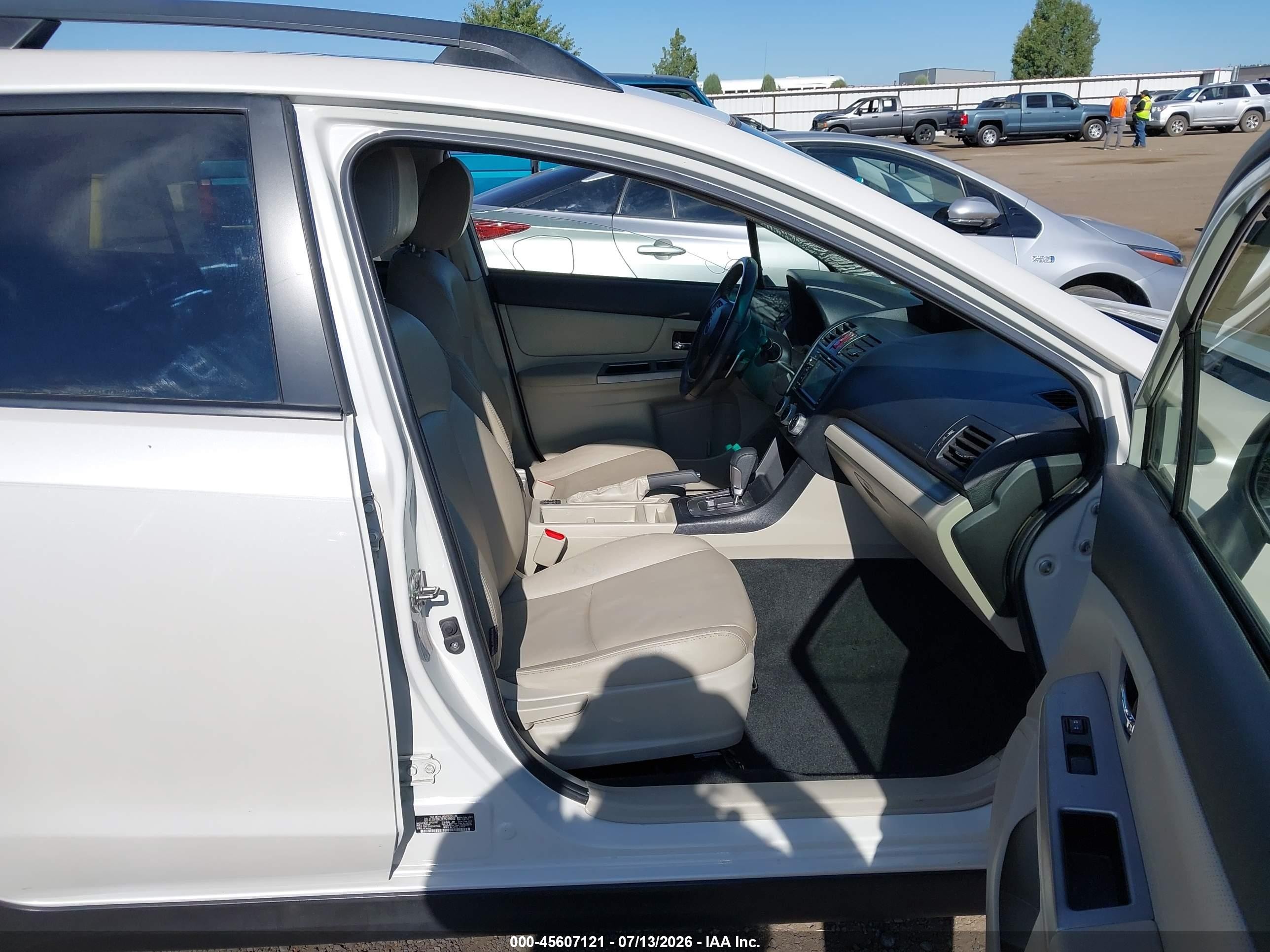 2014 Subaru Xv Crosstrek Hybrid 2.0i Touring White vin: JF2GPBKC9EH289242