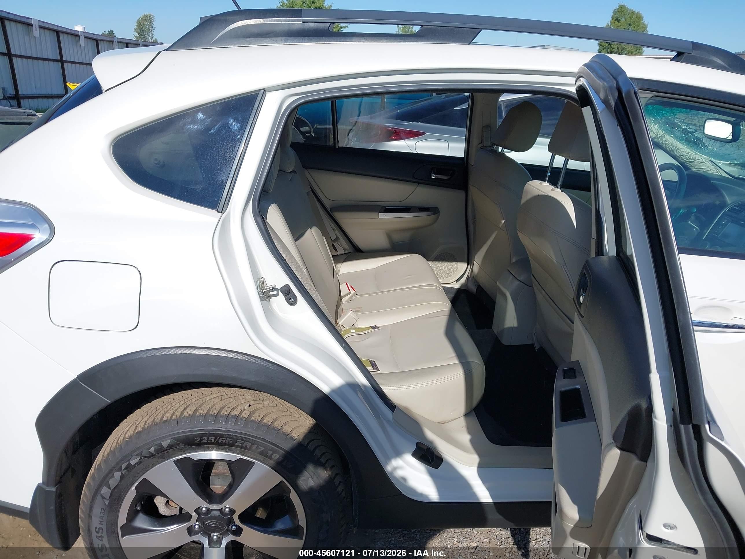 2014 Subaru Xv Crosstrek Hybrid 2.0i Touring White vin: JF2GPBKC9EH289242