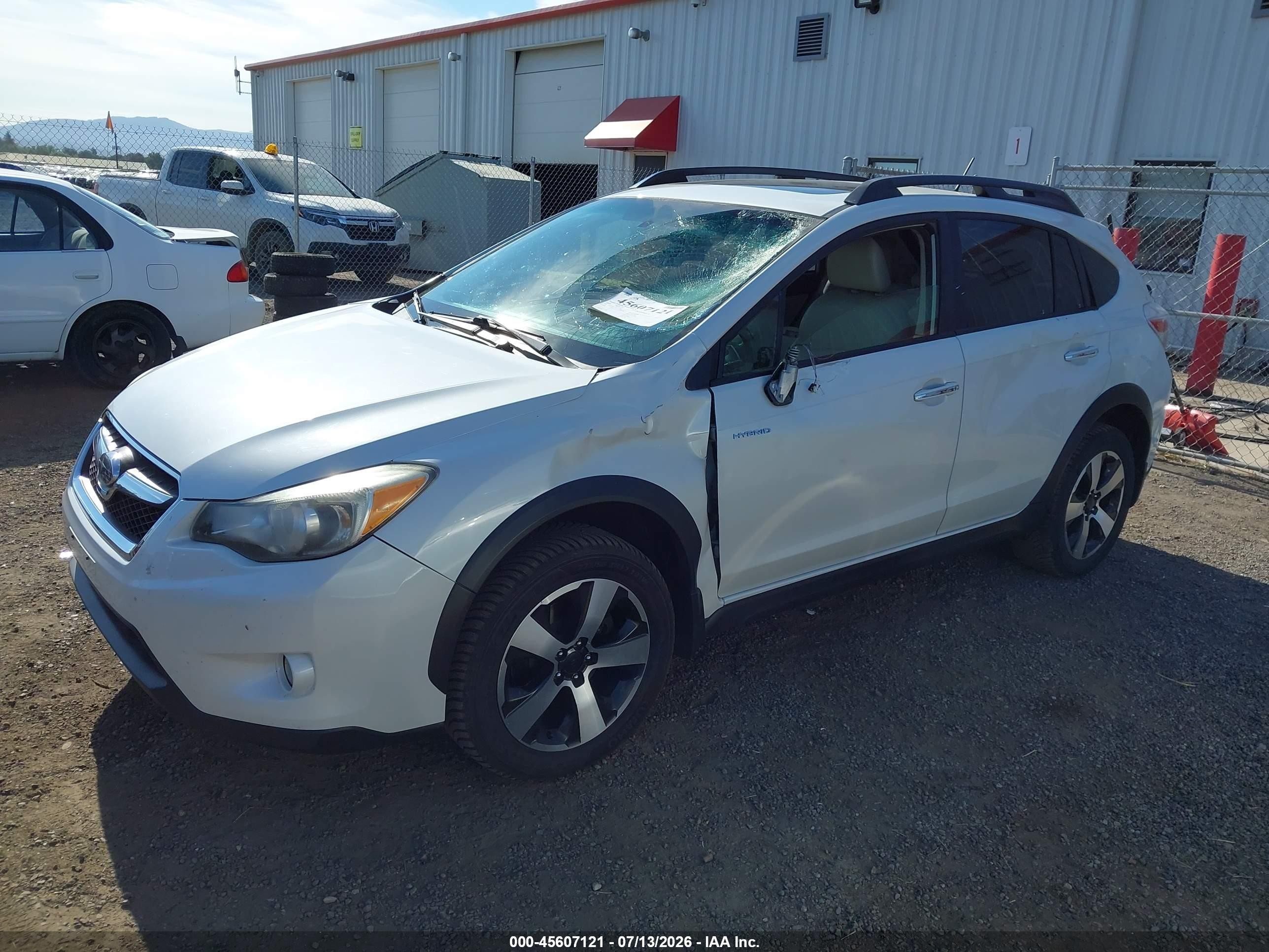 2014 Subaru Xv Crosstrek Hybrid 2.0i Touring White vin: JF2GPBKC9EH289242