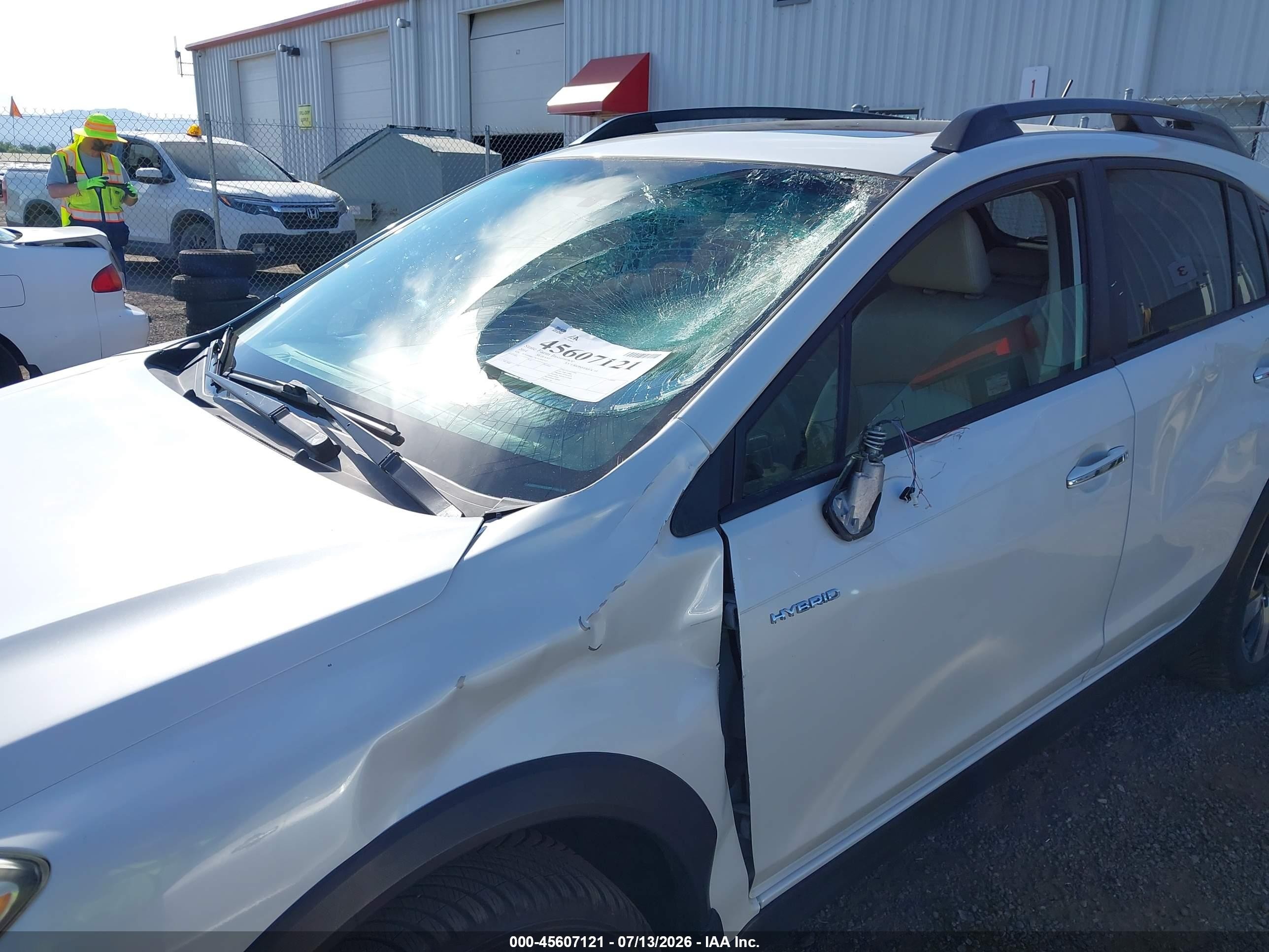 2014 Subaru Xv Crosstrek Hybrid 2.0i Touring White vin: JF2GPBKC9EH289242