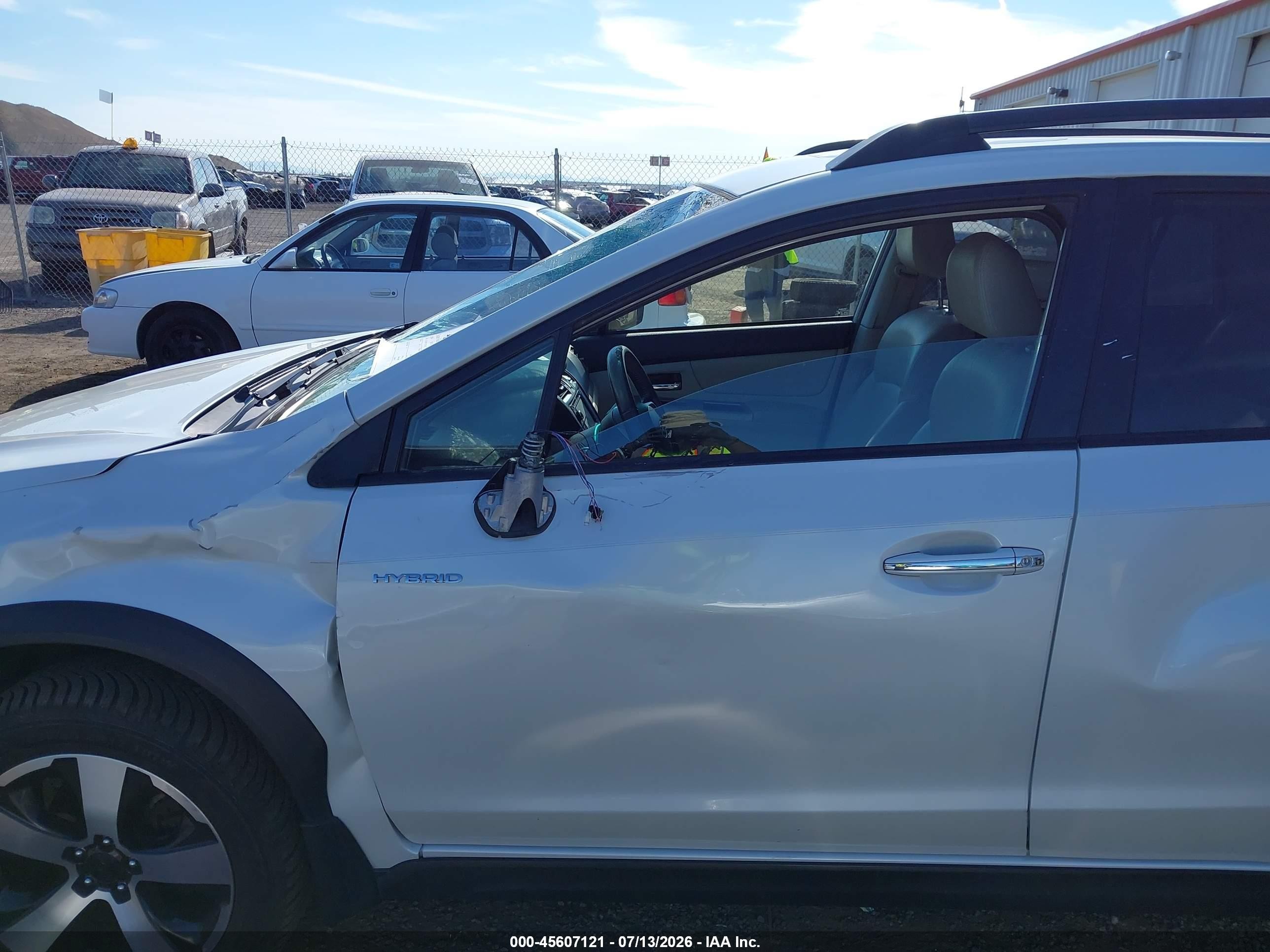 2014 Subaru Xv Crosstrek Hybrid 2.0i Touring White vin: JF2GPBKC9EH289242