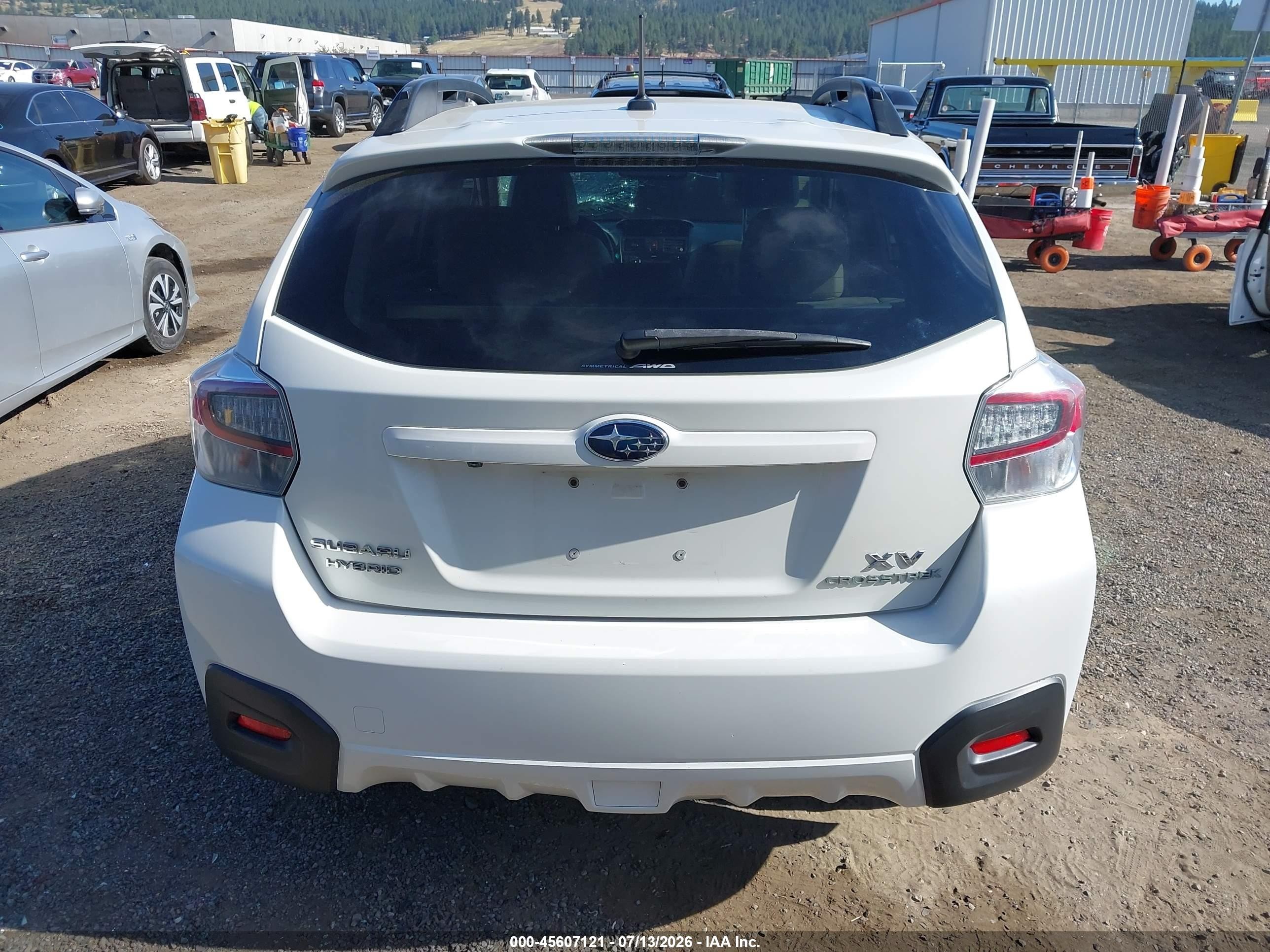 2014 Subaru Xv Crosstrek Hybrid 2.0i Touring White vin: JF2GPBKC9EH289242
