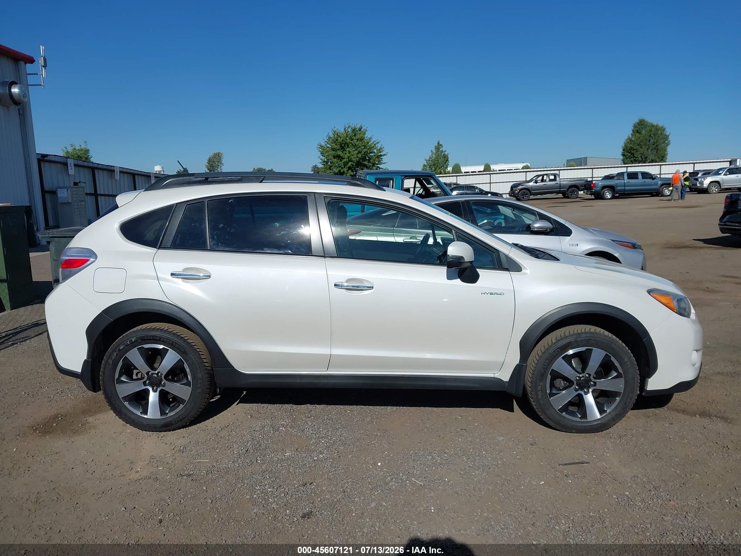2014 Subaru Xv Crosstrek Hybrid 2.0i Touring White vin: JF2GPBKC9EH289242