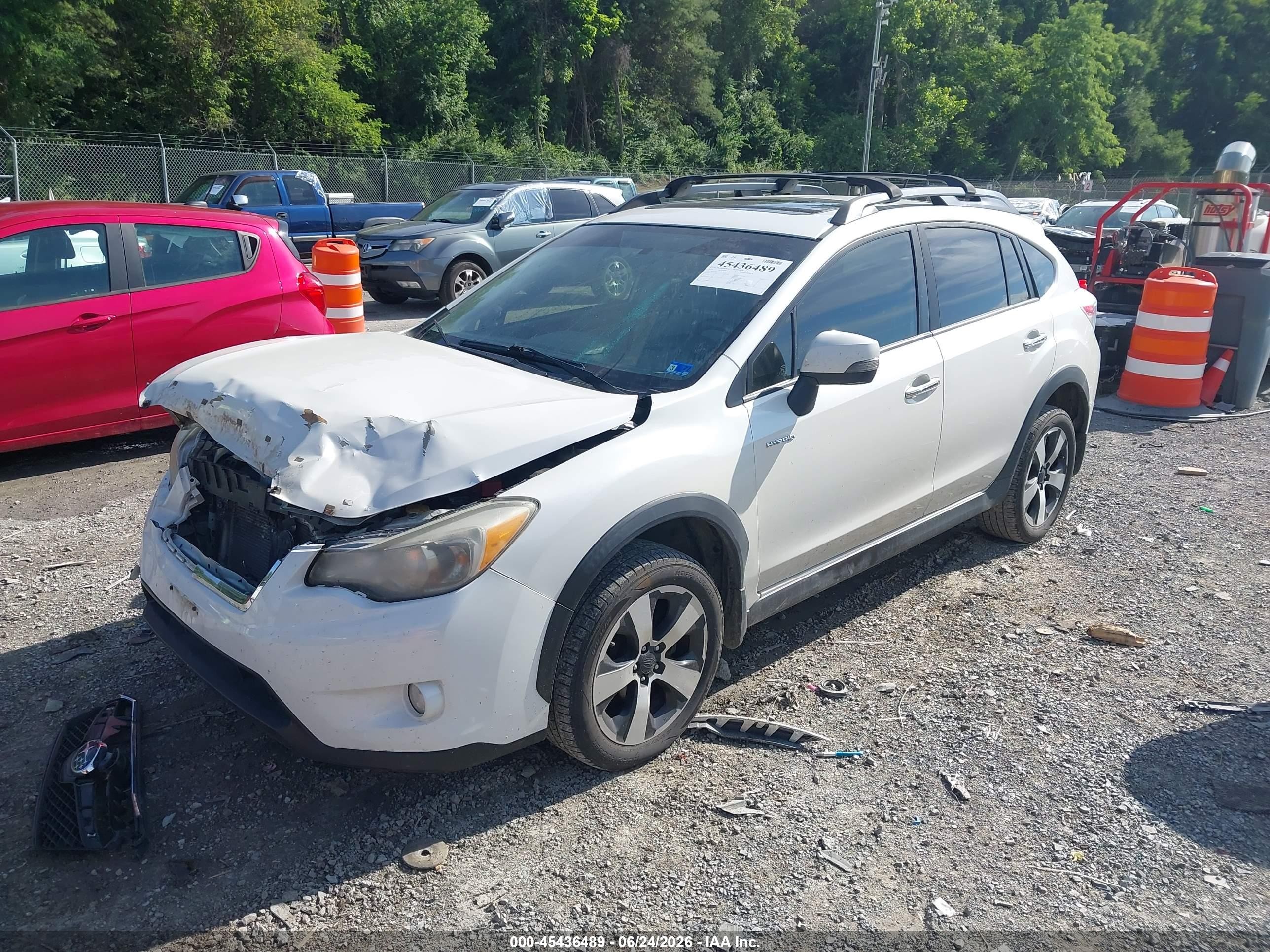 2014 Subaru Xv Crosstrek Hybrid 2.0i Touring White vin: JF2GPBKCXEH224612