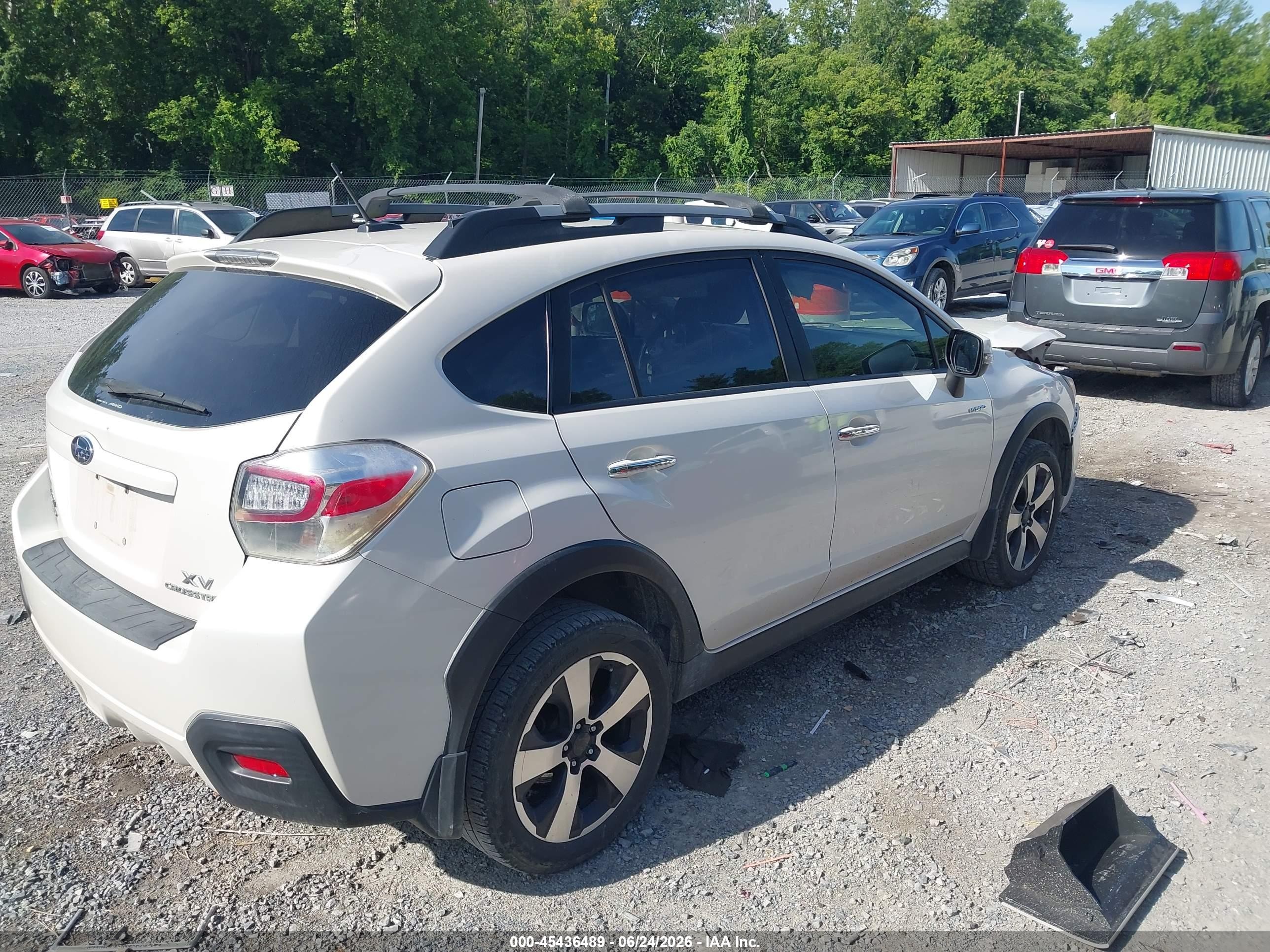 2014 Subaru Xv Crosstrek Hybrid 2.0i Touring White vin: JF2GPBKCXEH224612