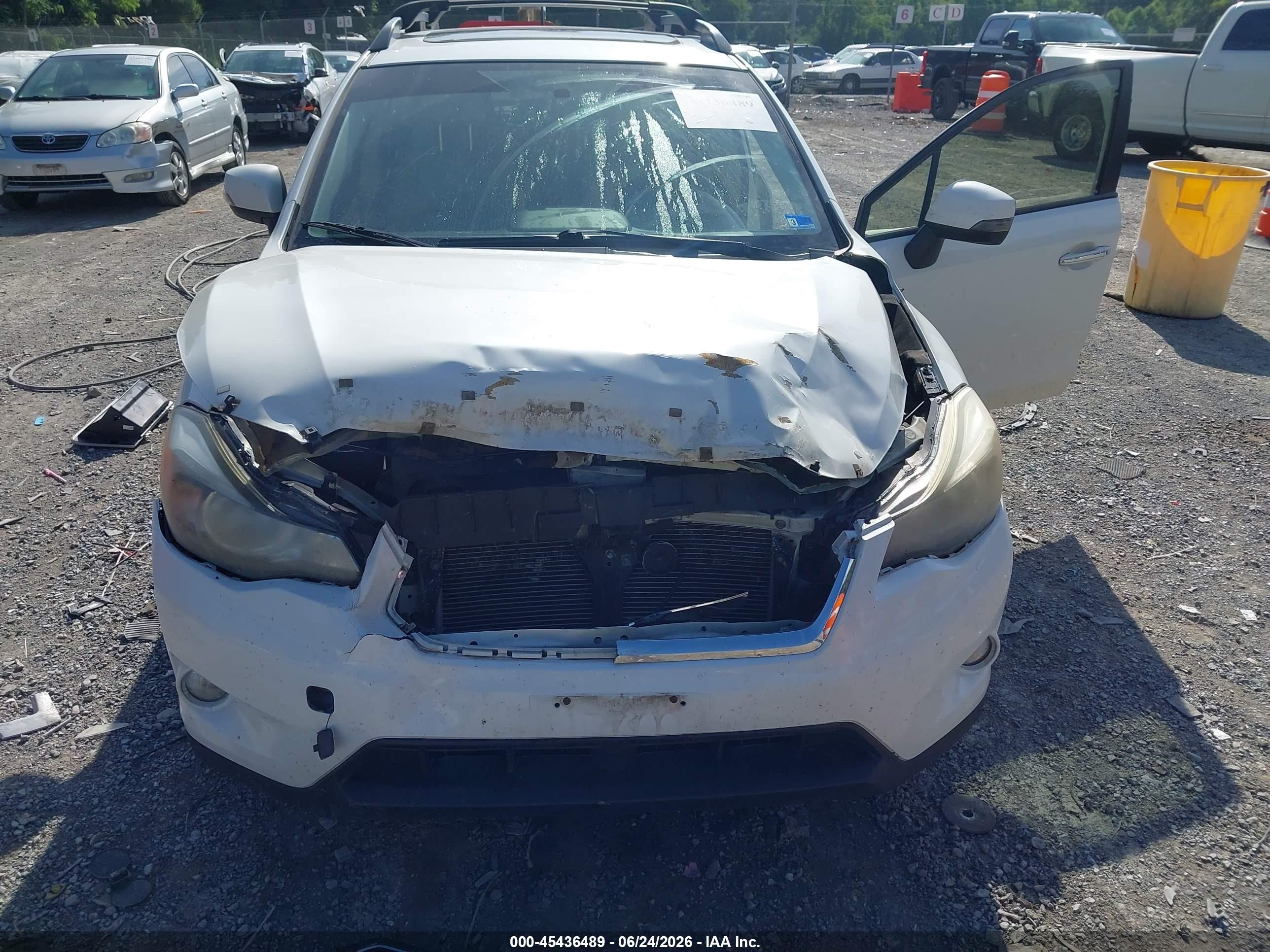 2014 Subaru Xv Crosstrek Hybrid 2.0i Touring White vin: JF2GPBKCXEH224612