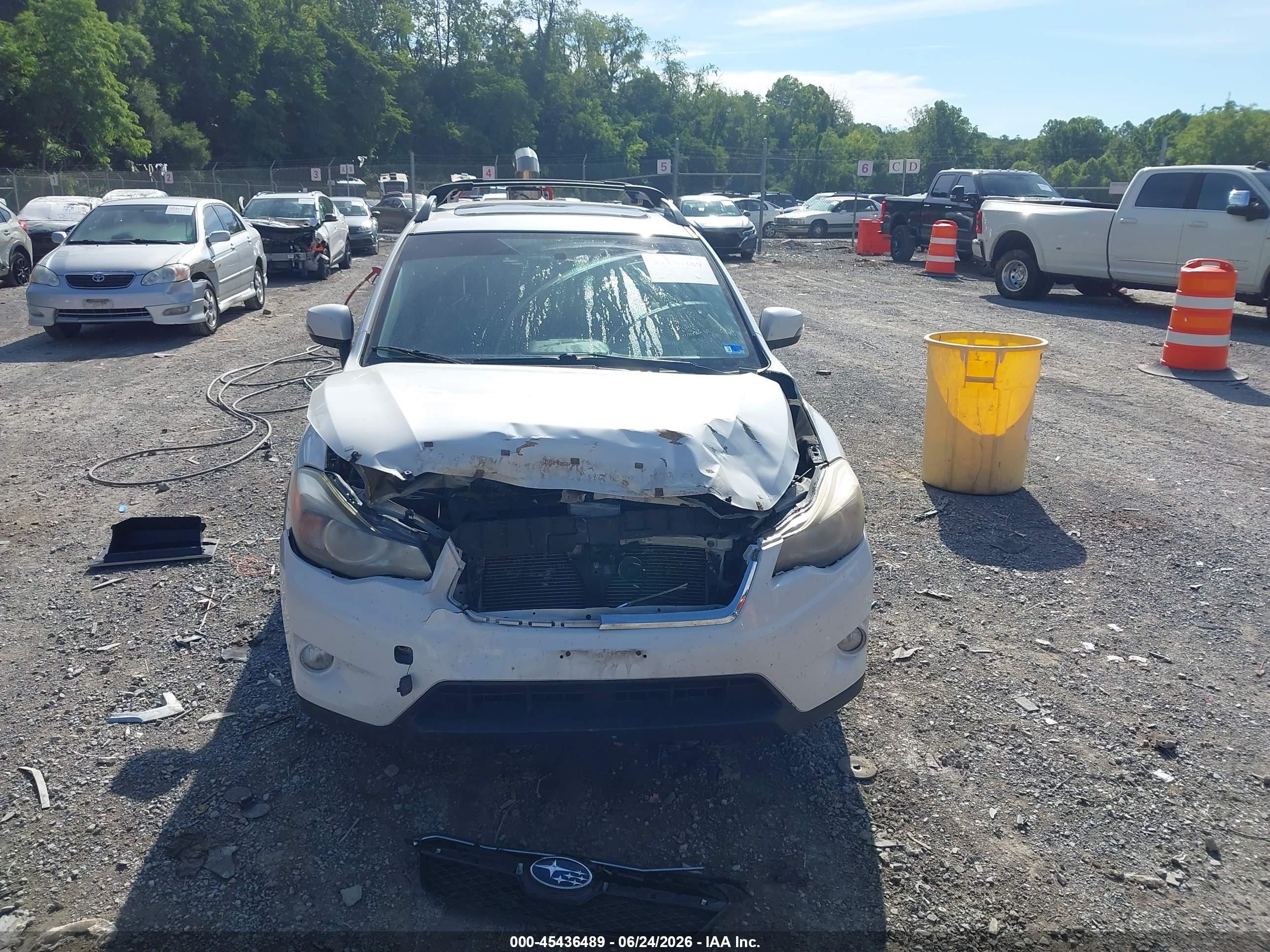 2014 Subaru Xv Crosstrek Hybrid 2.0i Touring White vin: JF2GPBKCXEH224612