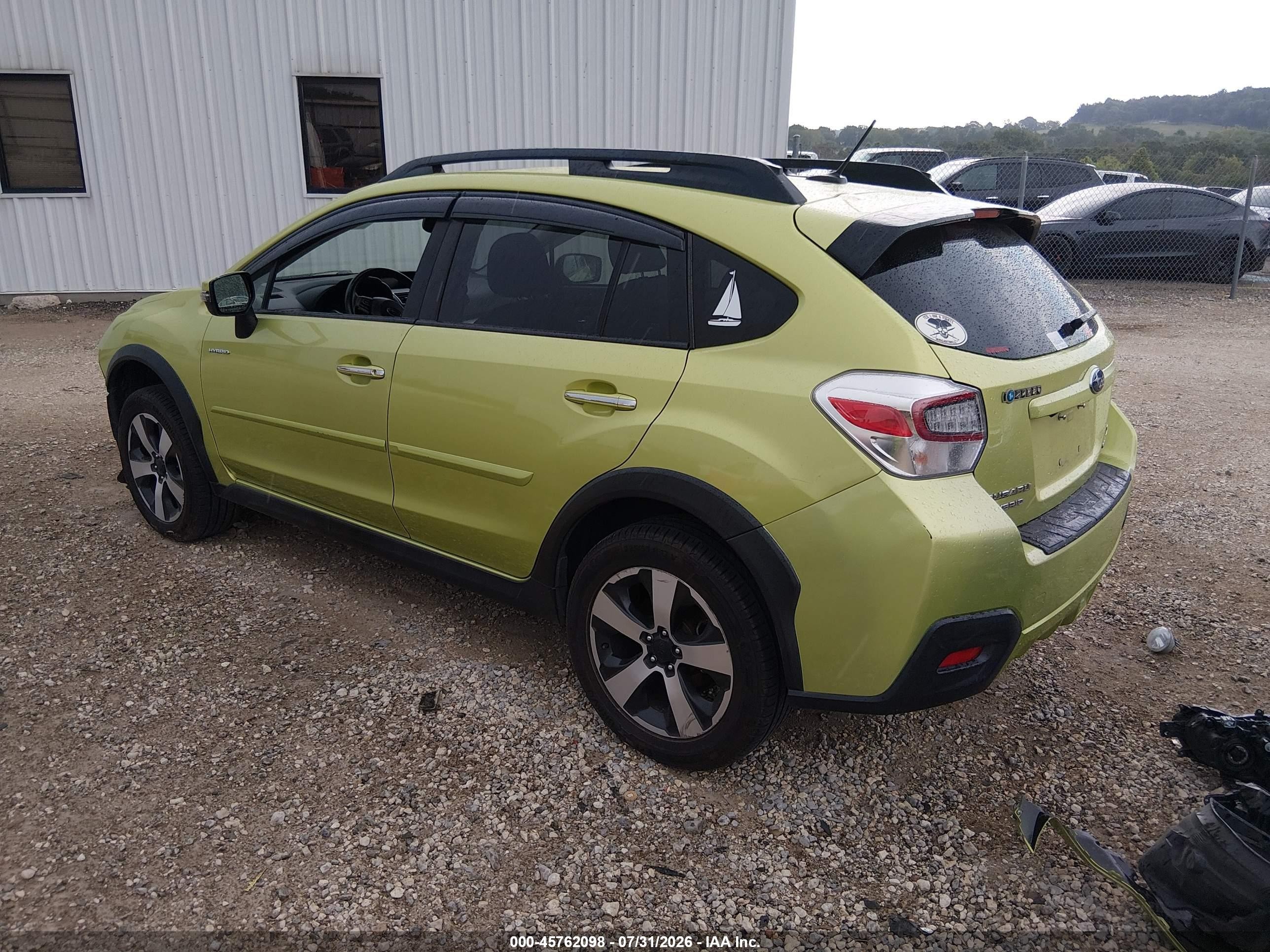 2015 Subaru Xv Crosstrek Hybrid Touring Зеленый vin: JF2GPBPC1FH218823
