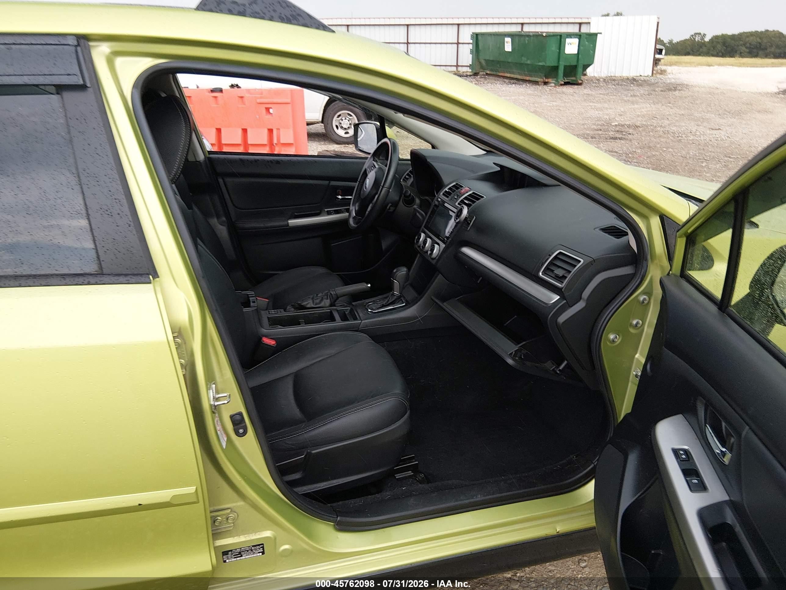 2015 Subaru Xv Crosstrek Hybrid Touring Зеленый vin: JF2GPBPC1FH218823