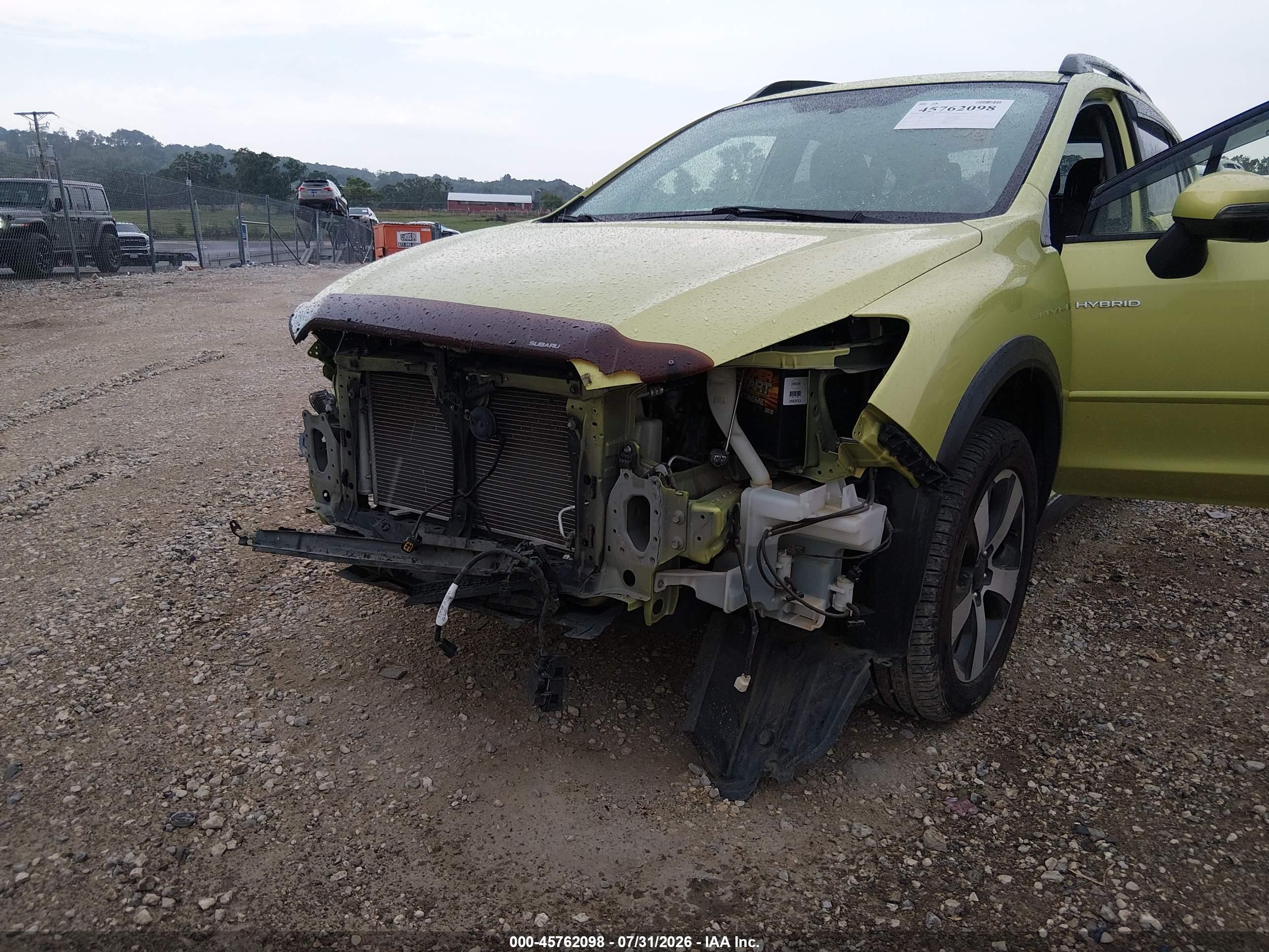 2015 Subaru Xv Crosstrek Hybrid Touring Зеленый vin: JF2GPBPC1FH218823