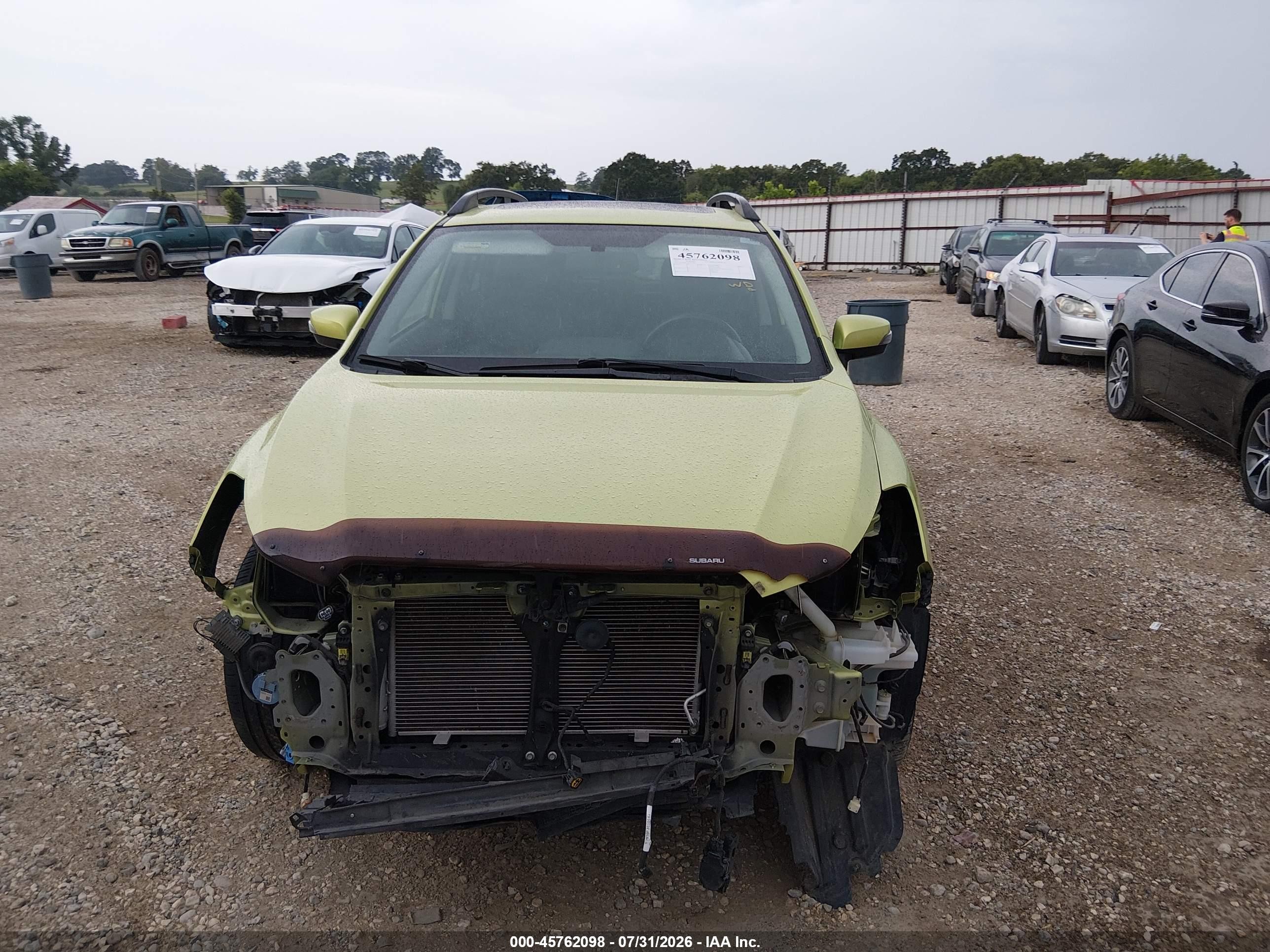 2015 Subaru Xv Crosstrek Hybrid Touring Зеленый vin: JF2GPBPC1FH218823
