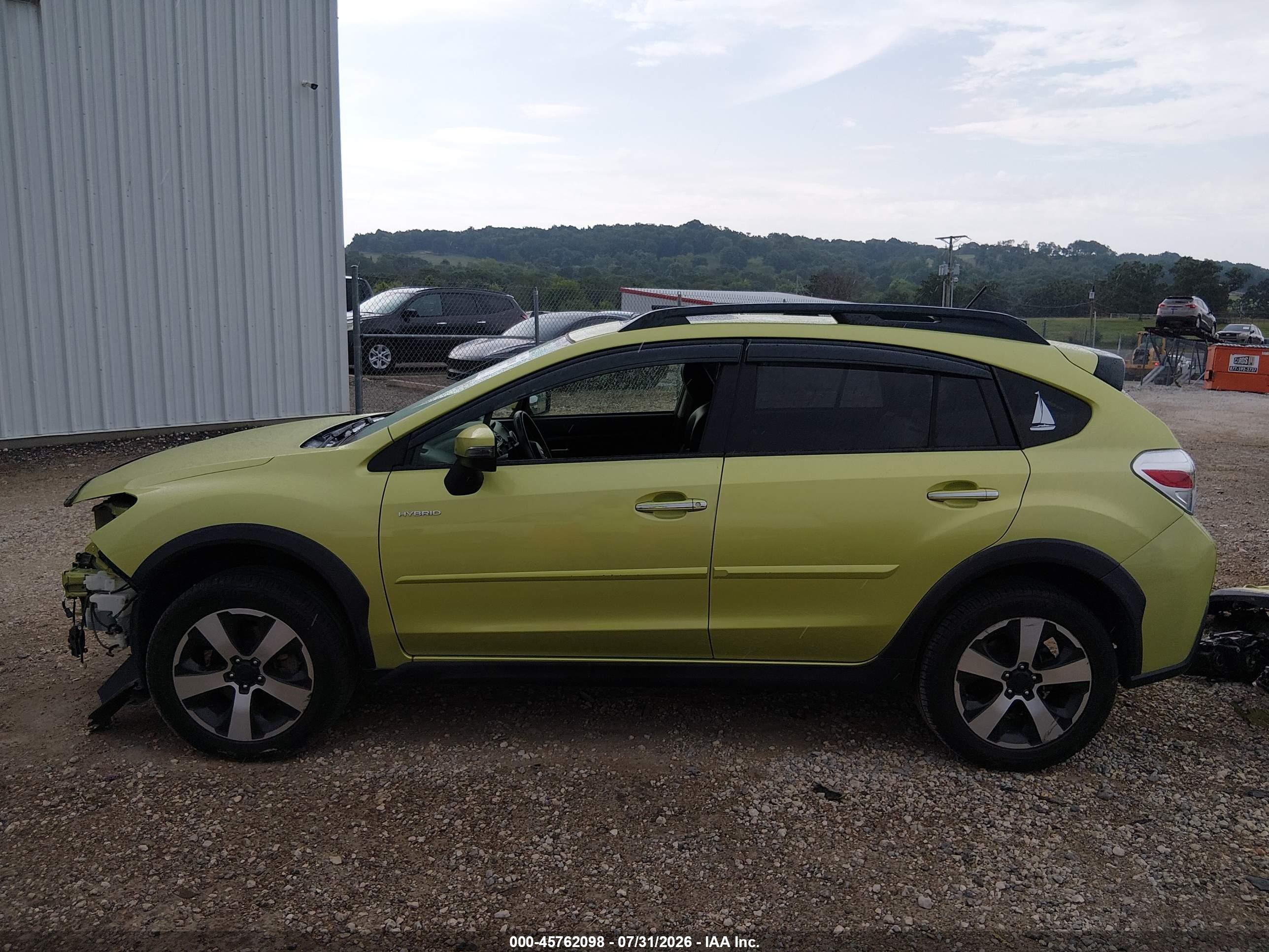 2015 Subaru Xv Crosstrek Hybrid Touring Зеленый vin: JF2GPBPC1FH218823