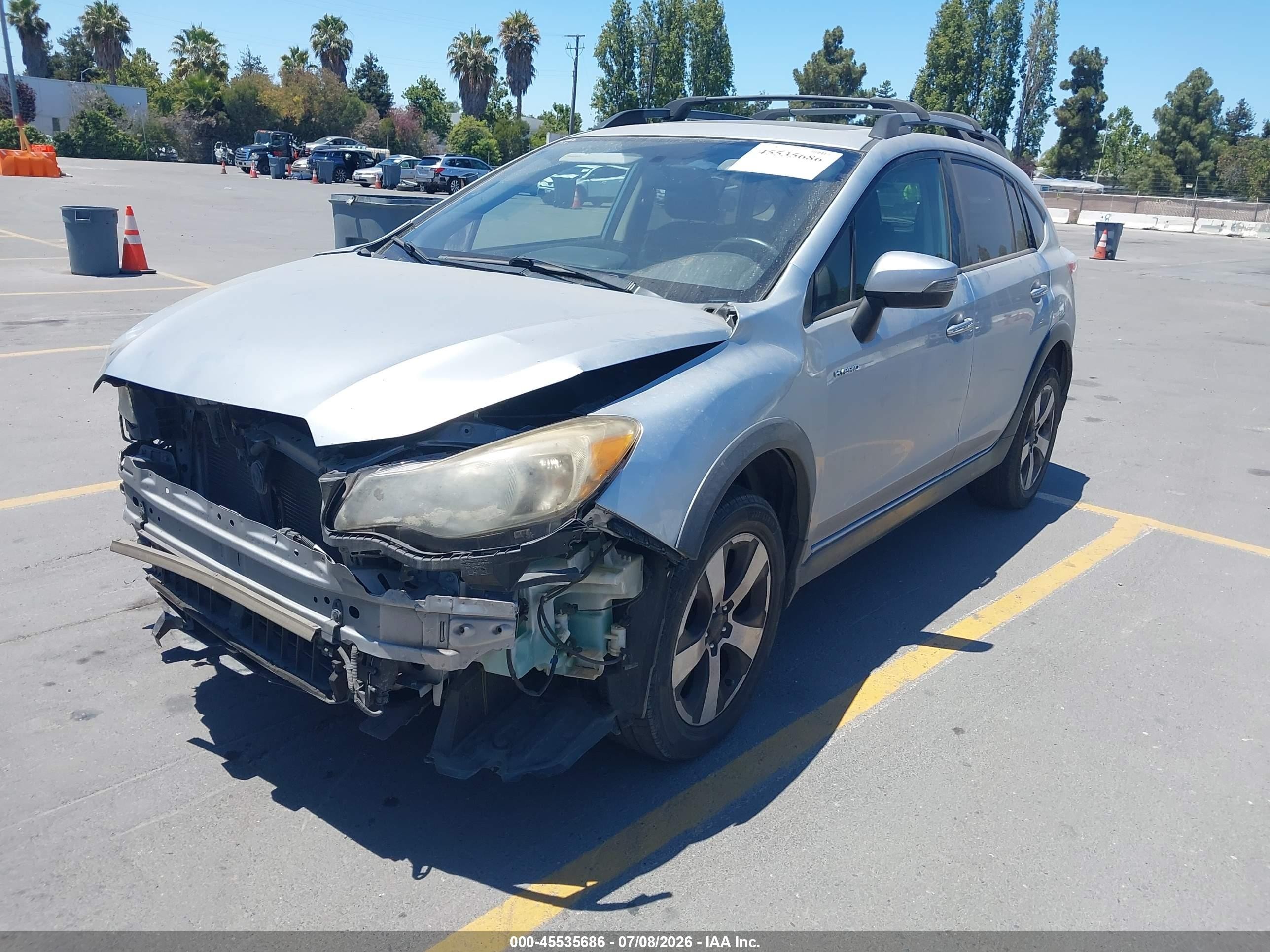 2015 Subaru Xv Crosstrek Hybrid Touring Silver vin: JF2GPBPC3FH213770
