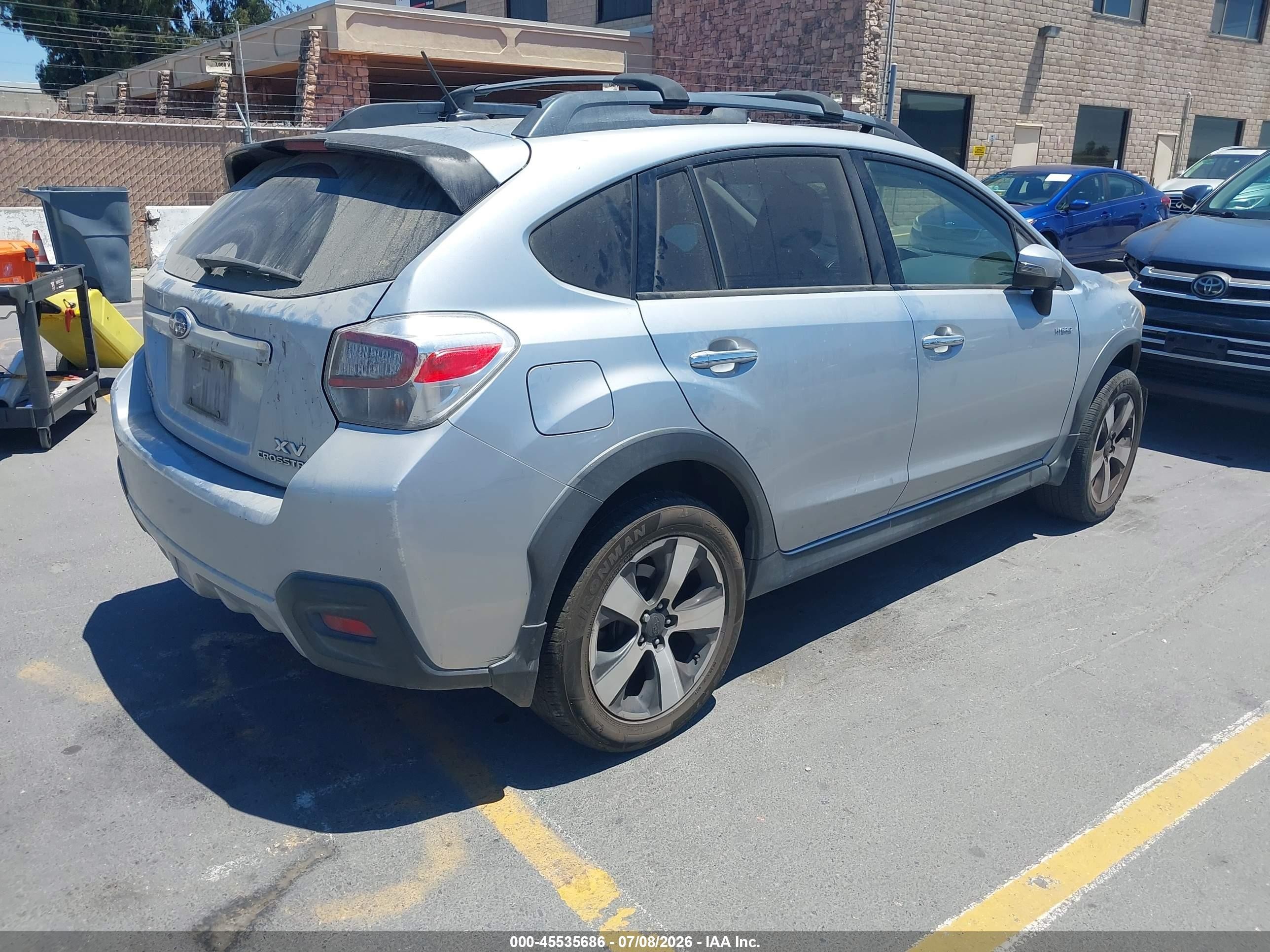 2015 Subaru Xv Crosstrek Hybrid Touring Silver vin: JF2GPBPC3FH213770
